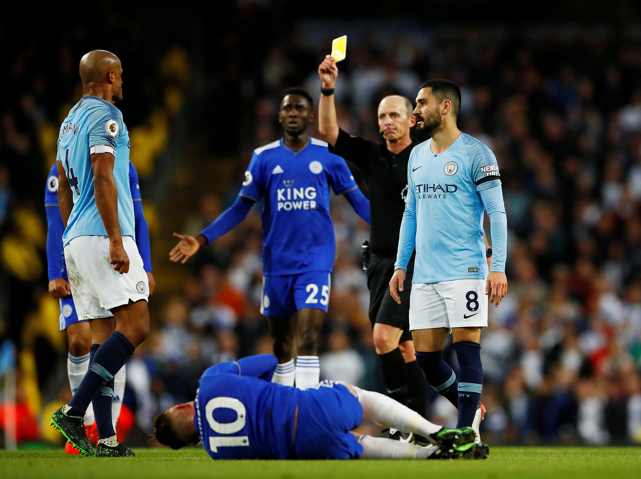 Mike Dean was a busy man