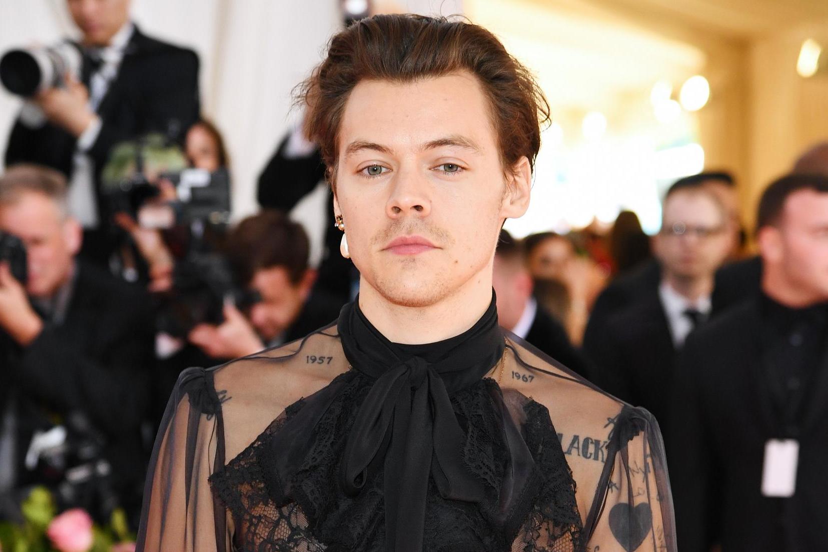 Harry Styles attends Met Gala 2019