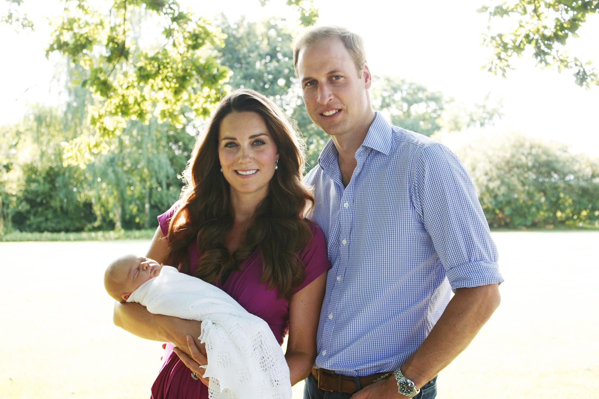 Born 22 July 2013 to Prince William, Duke of Cambridge and Catherine, Duchess of Cambridge