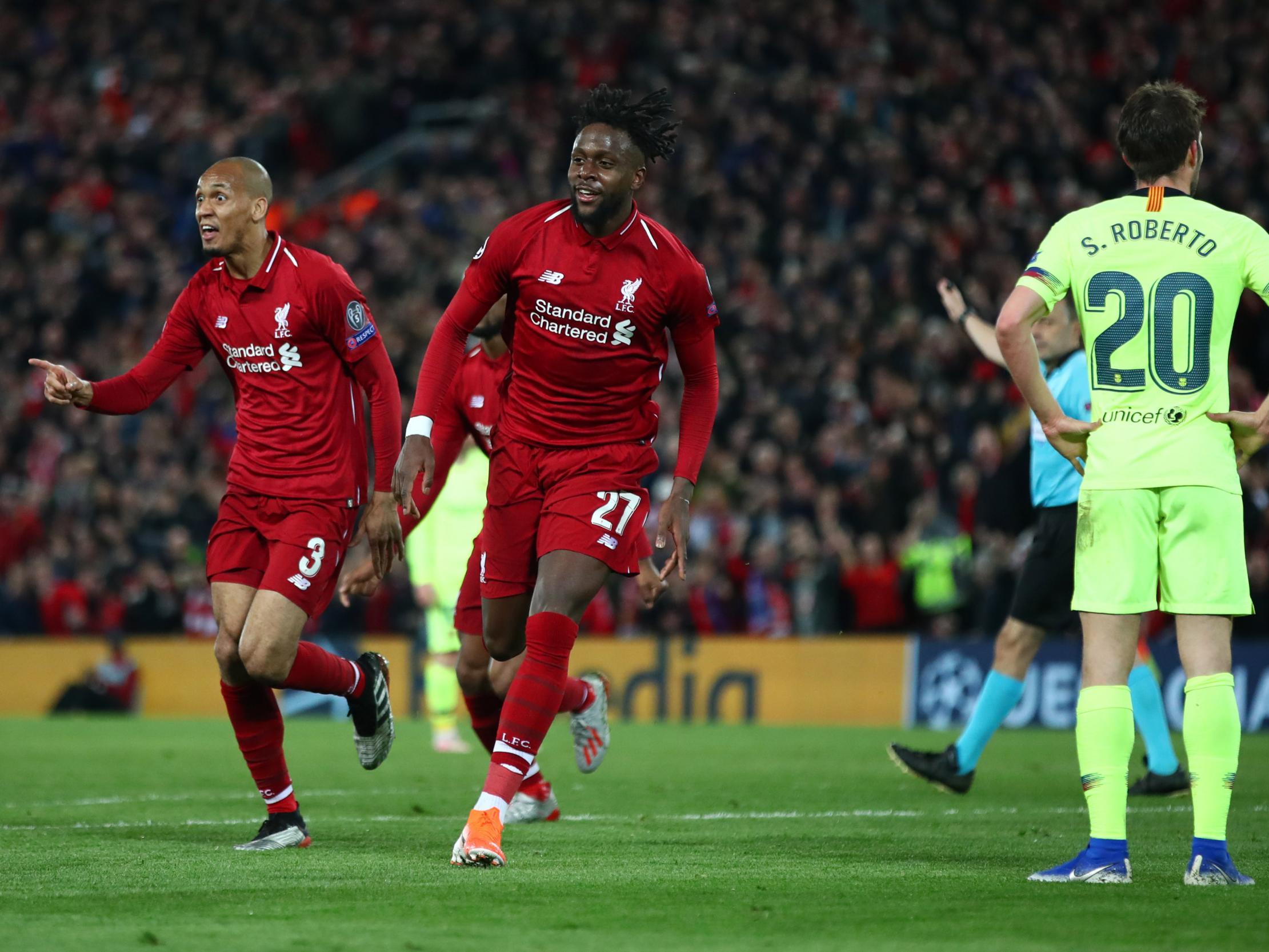 Origi celebrates scoring the winner (Getty)