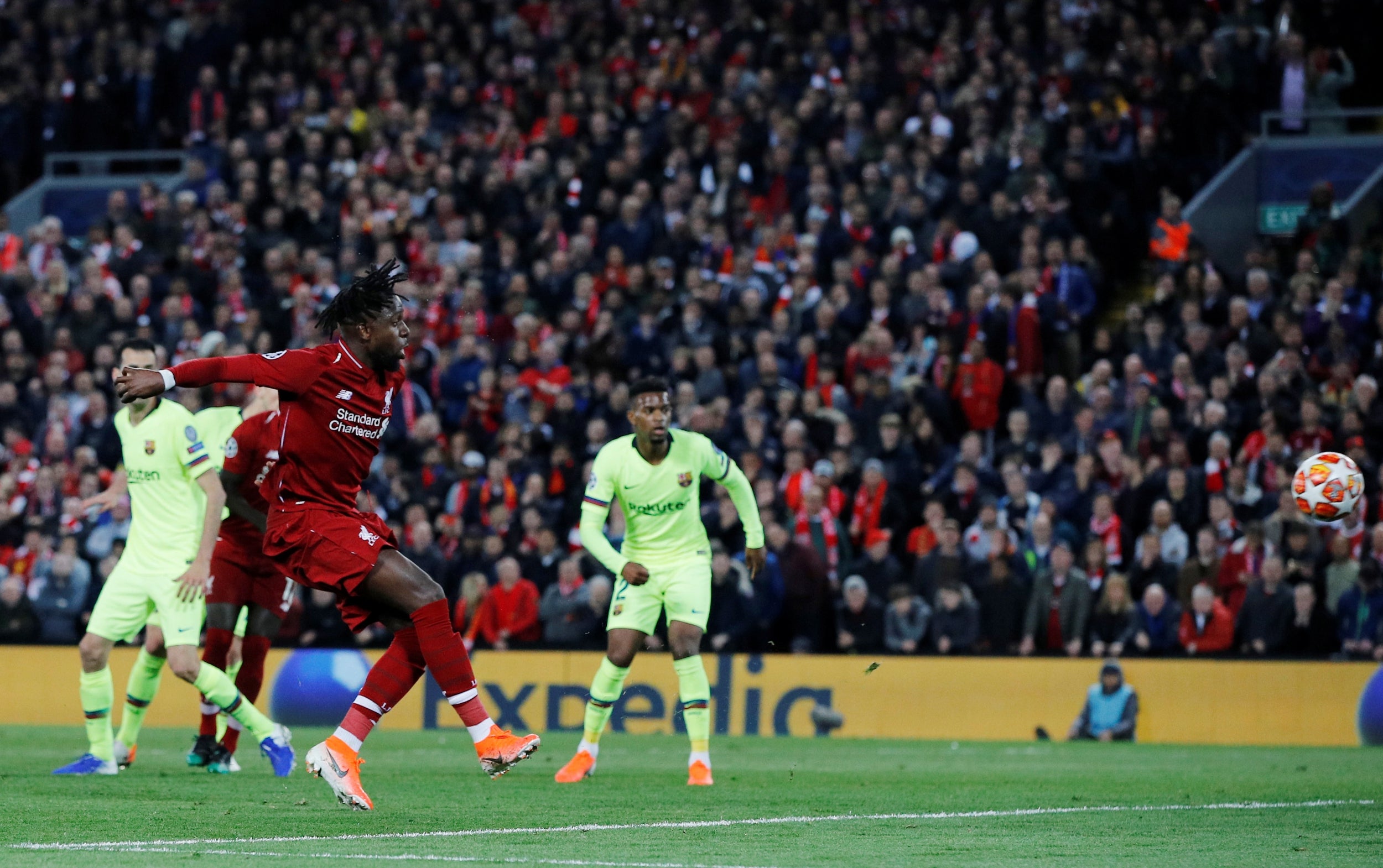 Origi scored the goal that sealed Liverpool's Champions League final spot (Reuters)