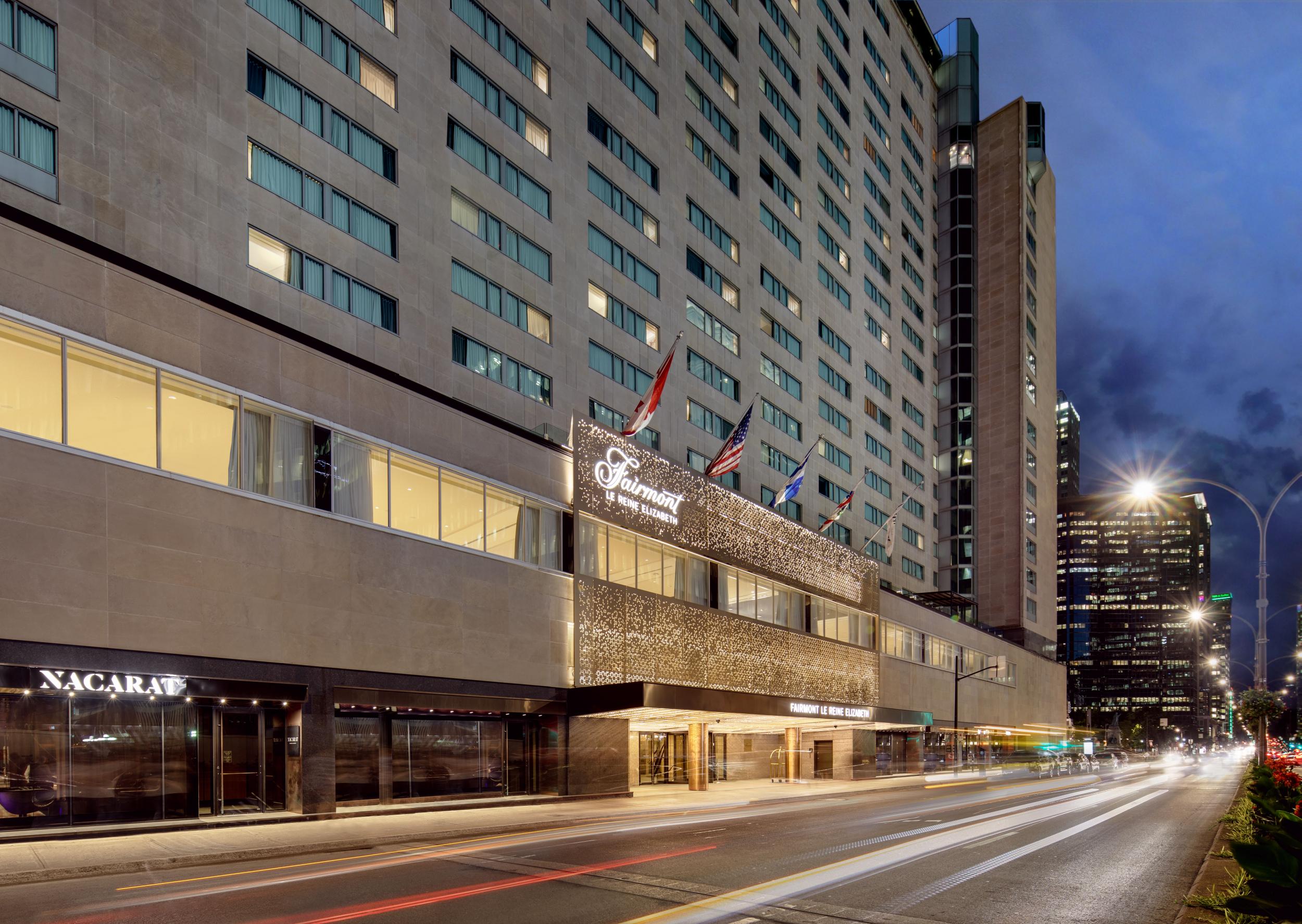 The exterior of the hotel where Lennon and Ono stayed for a week