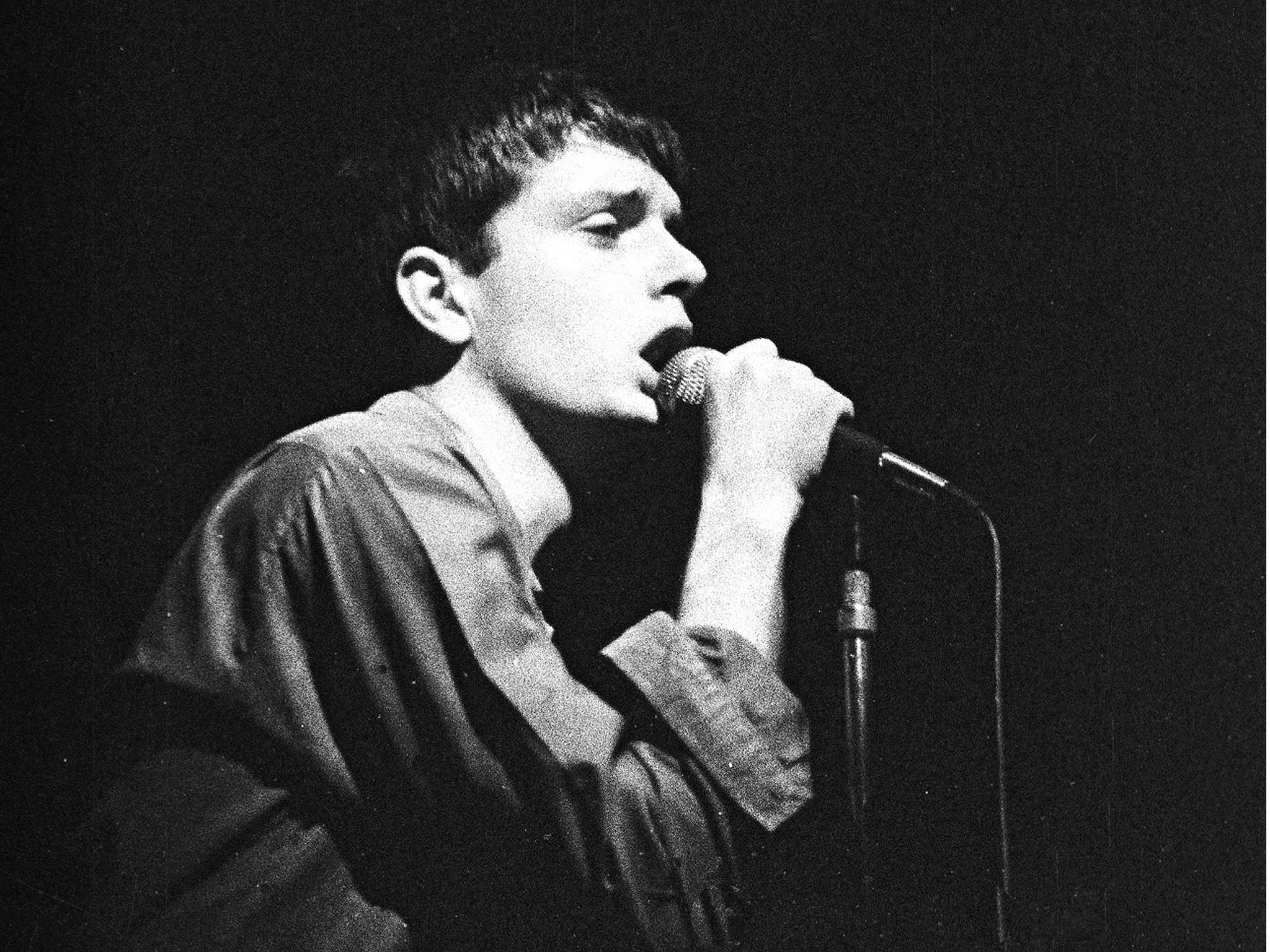 Joy Division in concert at the Electric Ballroom, London, in October 1979. Curtis died by suicide seven months later