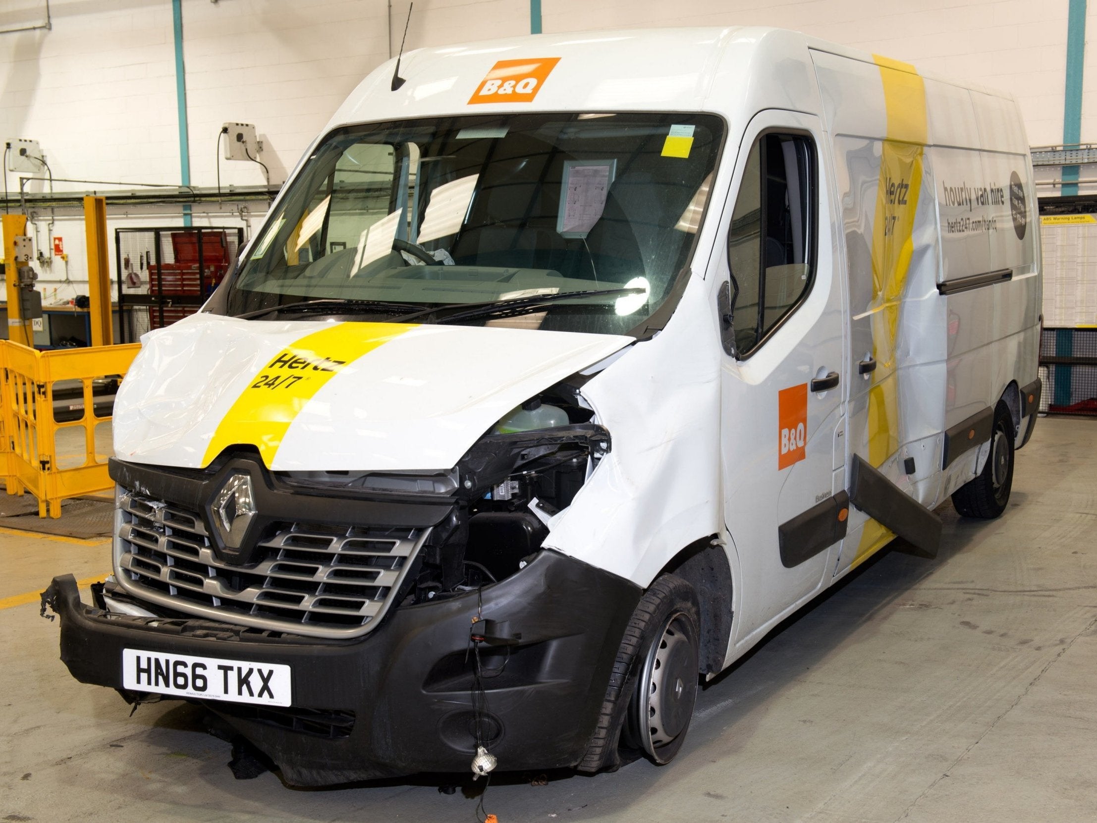 The van used by the three terrorists in the June 2017 attack on London Bridge