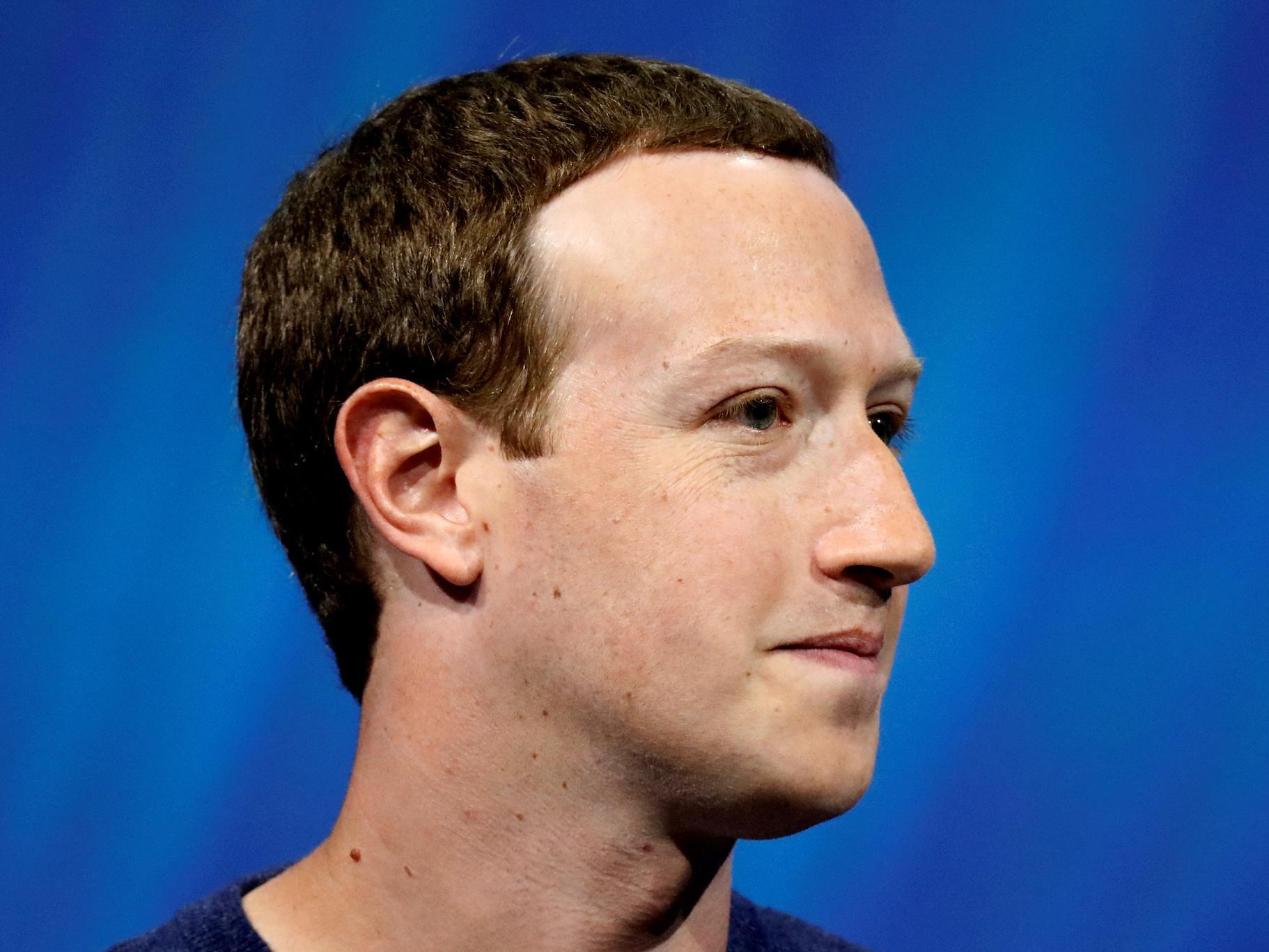 Facebook’s founder and CEO Mark Zuckerberg speaks at the Viva Tech start-up and technology summit in Paris, France