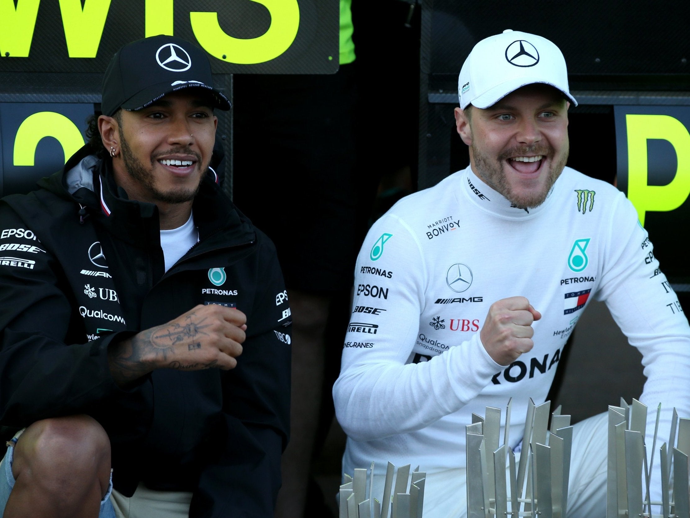 Lewis Hamilton has vowed not to let Valtteri Bottas off the hook as he did in Baku