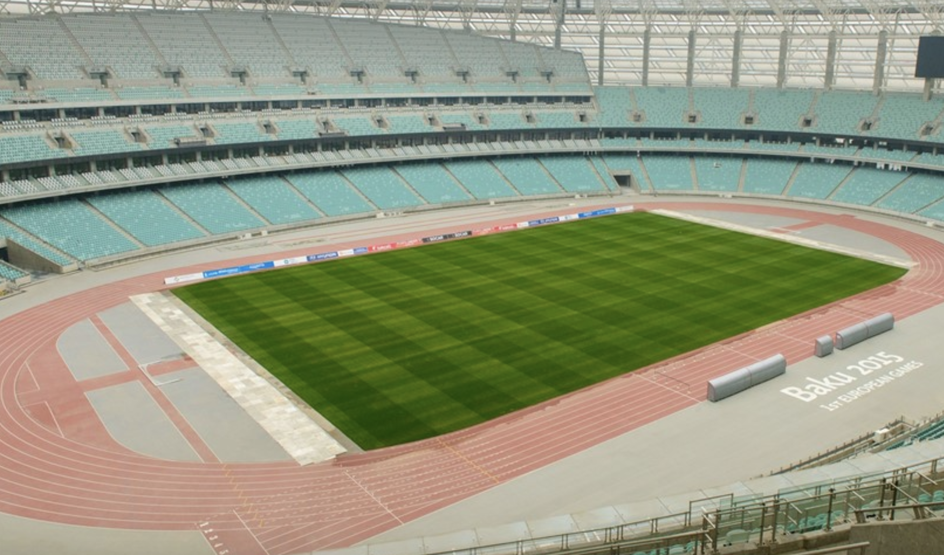 The Baku Olympic Stadium, where Arsenal will play Chelsea