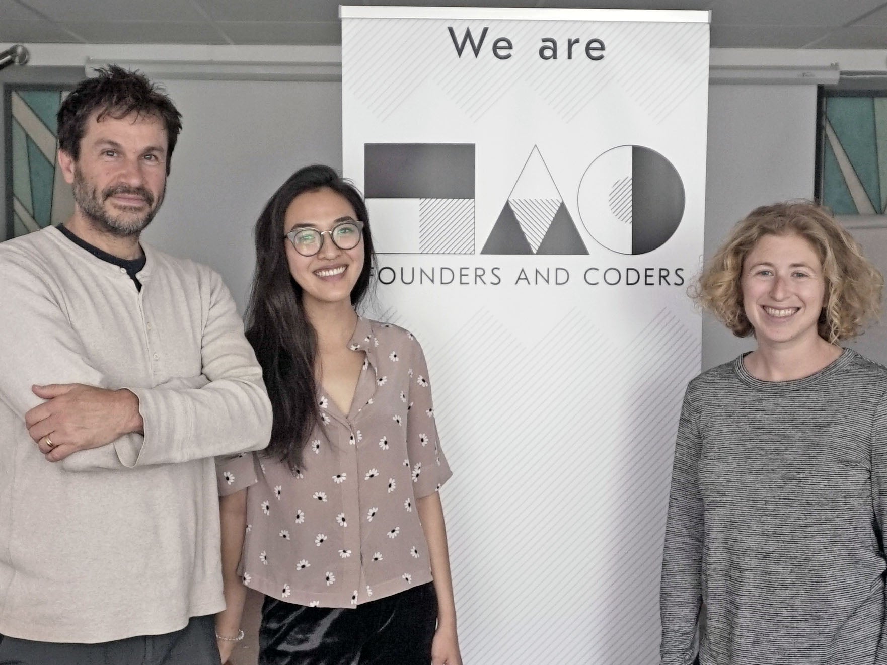 Dan Sofer, Yvonne Liu and Rebecca Radding are the team behind the academy