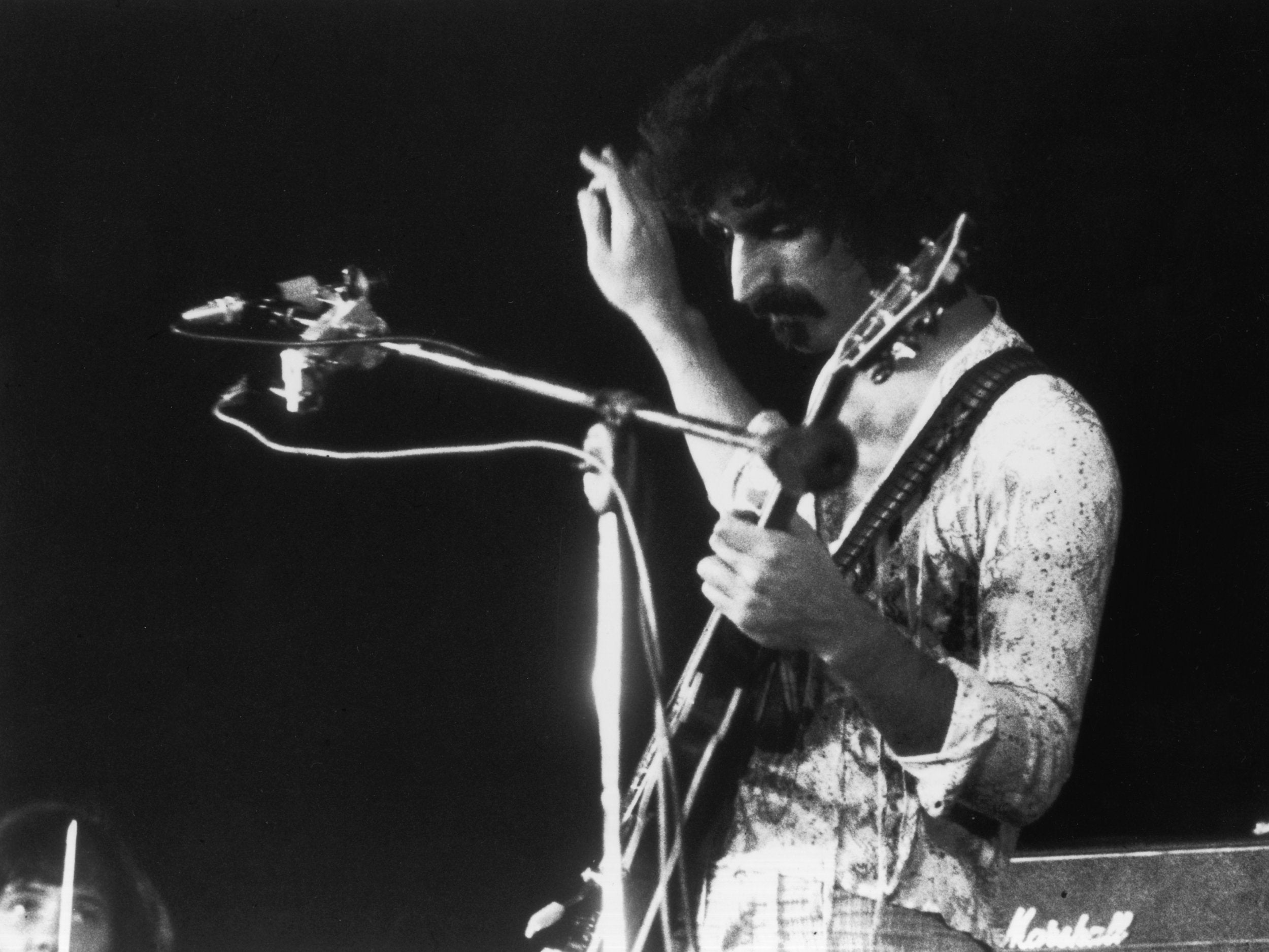 On stage at The Oval cricket ground, south London, in September 1972