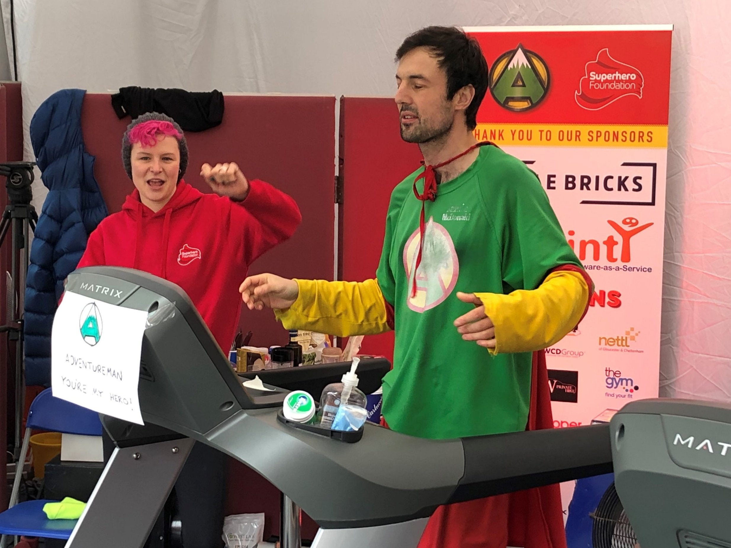 Jamie McDonald set a new world record by running 524.4 miles on a treadmill in a week