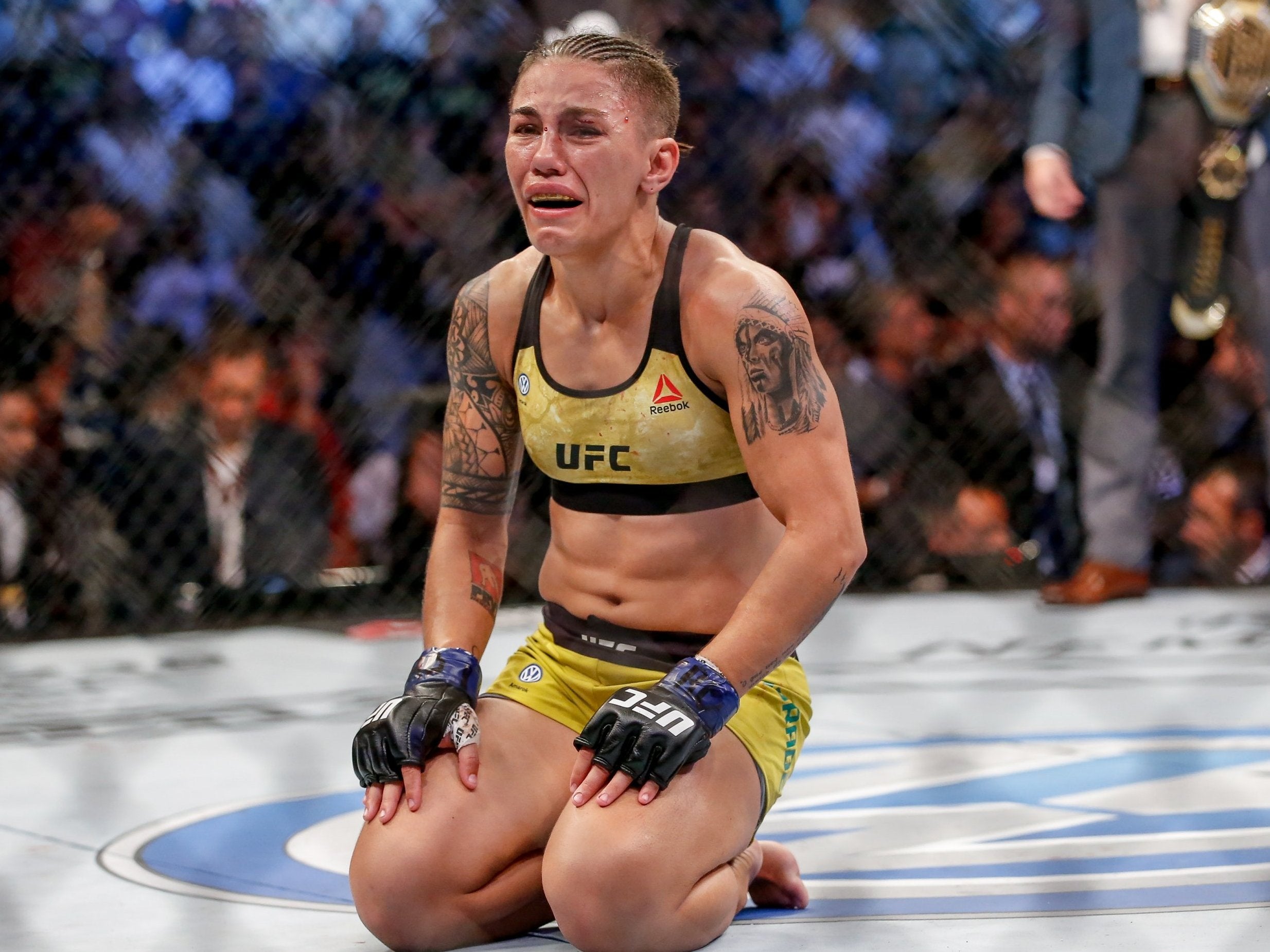 Andrade made UFC history with her 11th victory