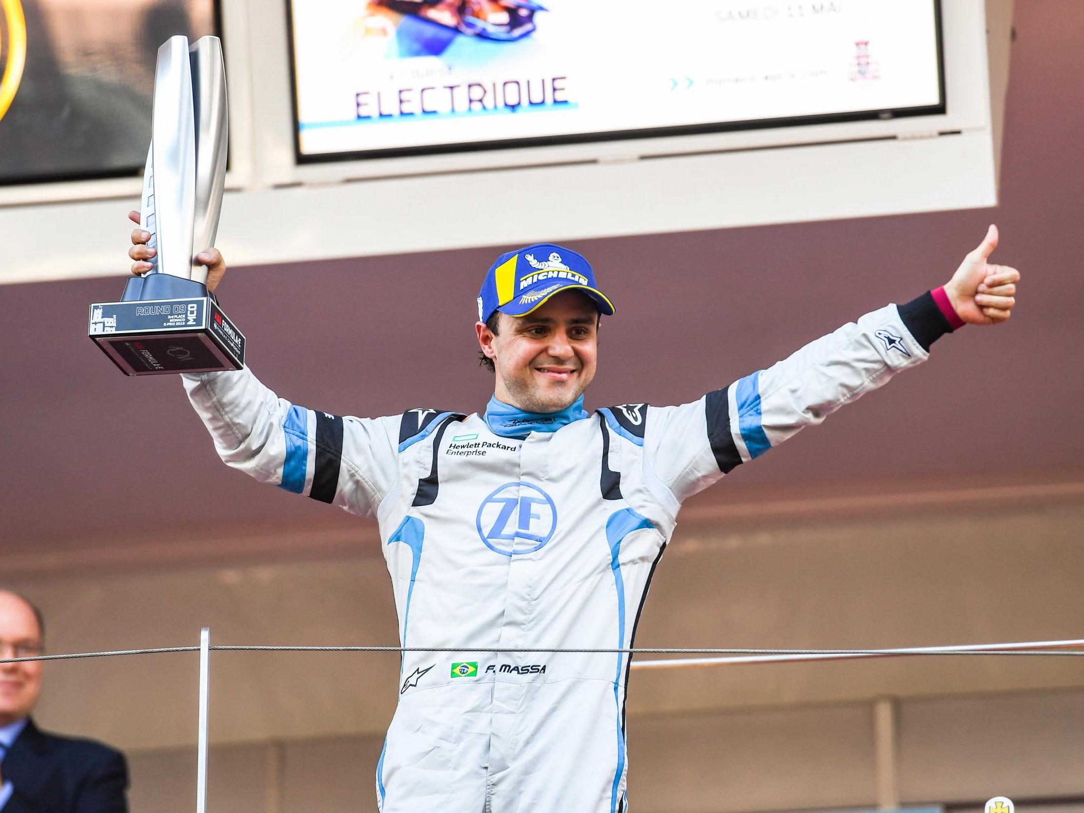 Massa claimed a first podium in Monte Carlo