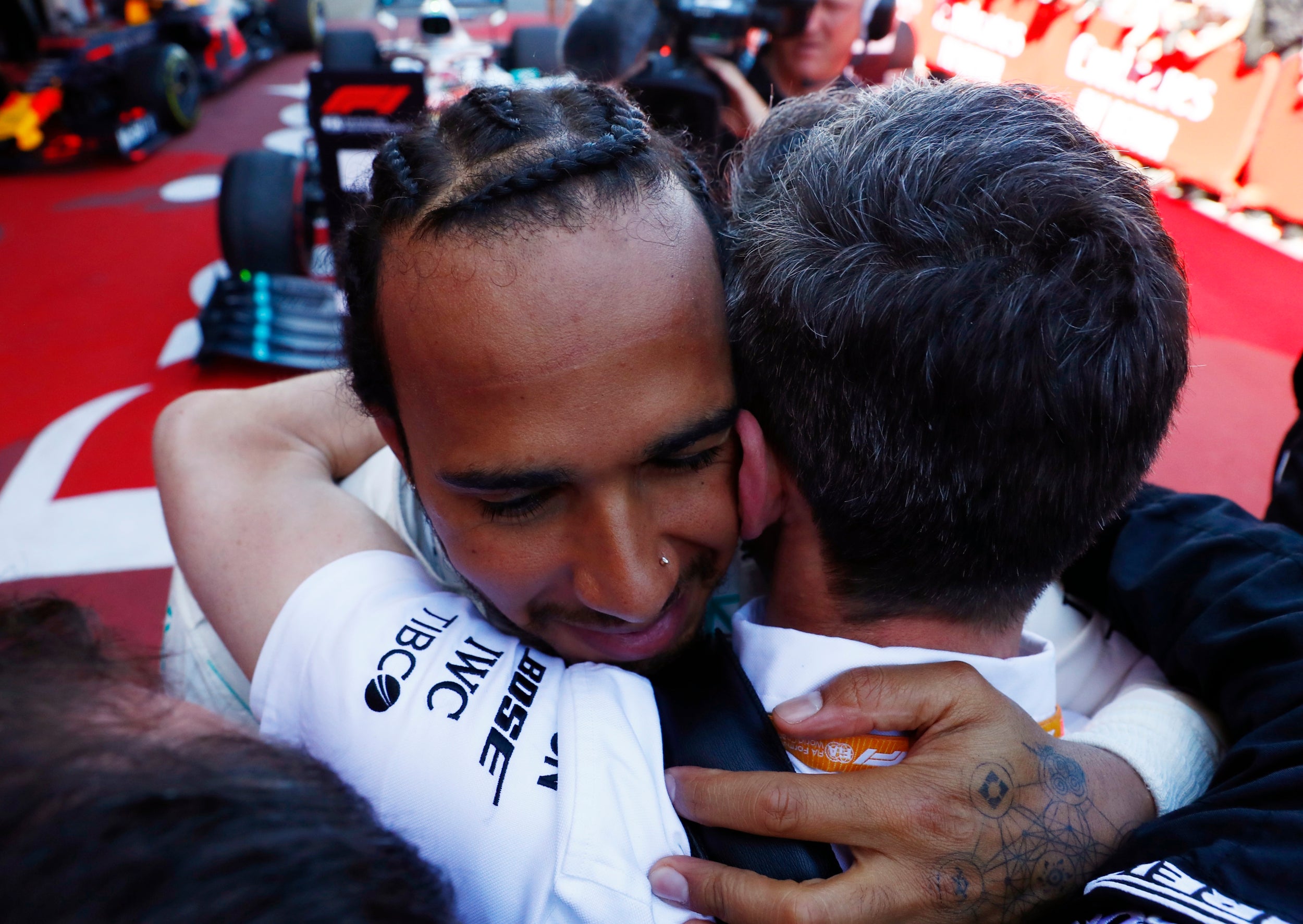 Hamilton returned to the top of the drivers' championship with victory (Reuters)