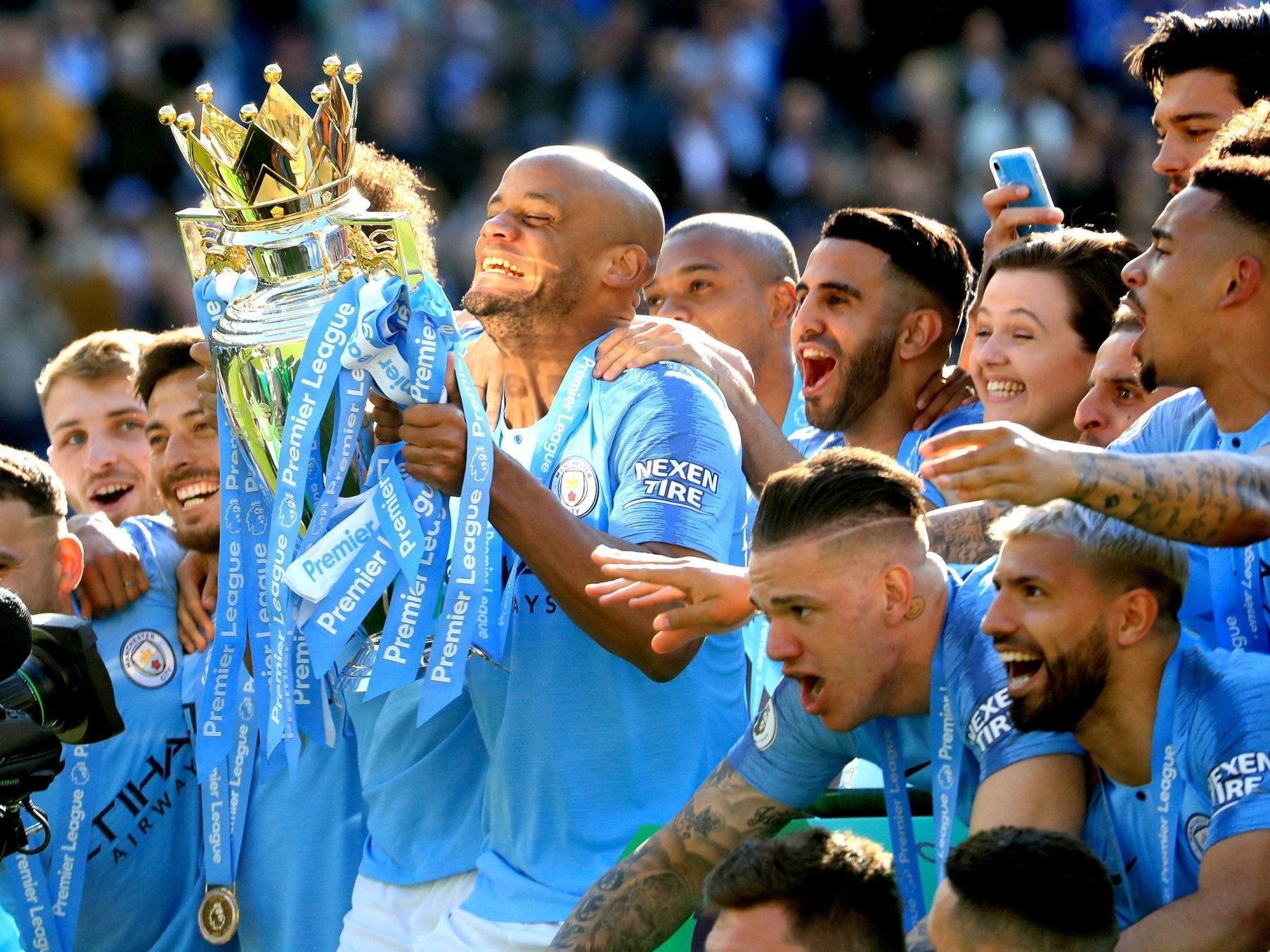 Manchester City won the Premier League title again this year