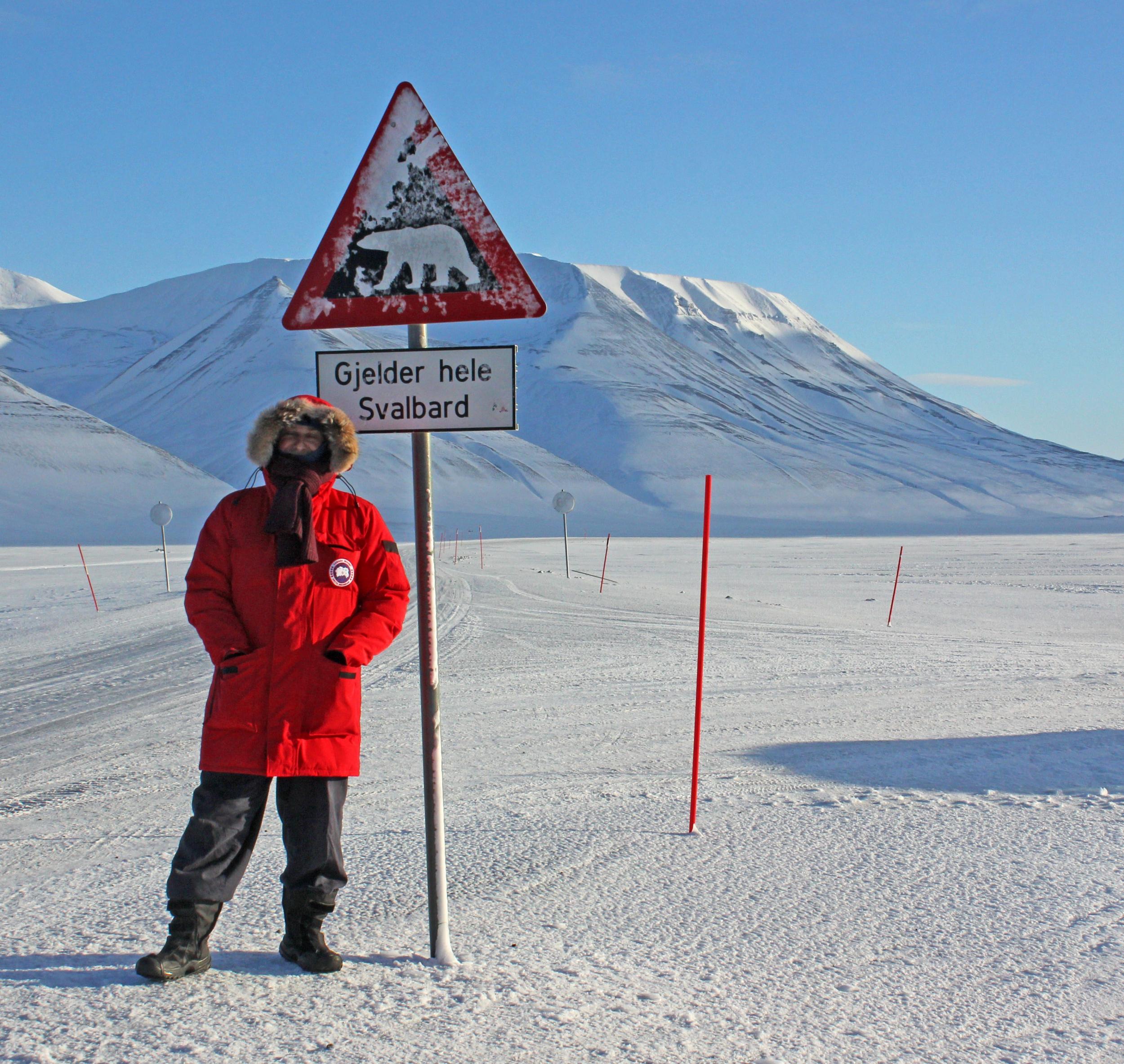 Dr John Mason in Svalbard