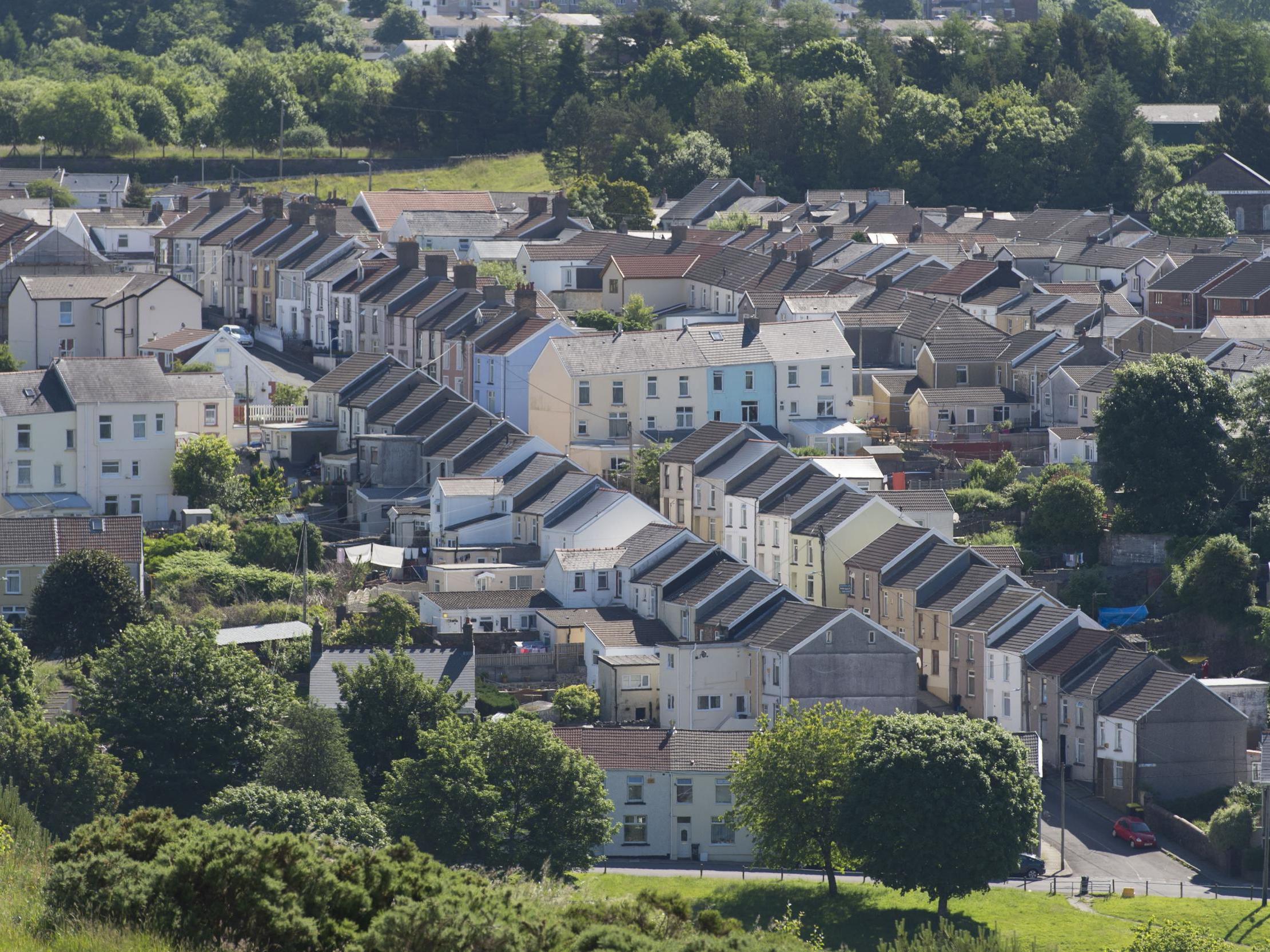 Merthyr Tydfil in Wales (pictured) is one of several UK locations considered an 'Area for a beautiful future' because of high rates of recycling