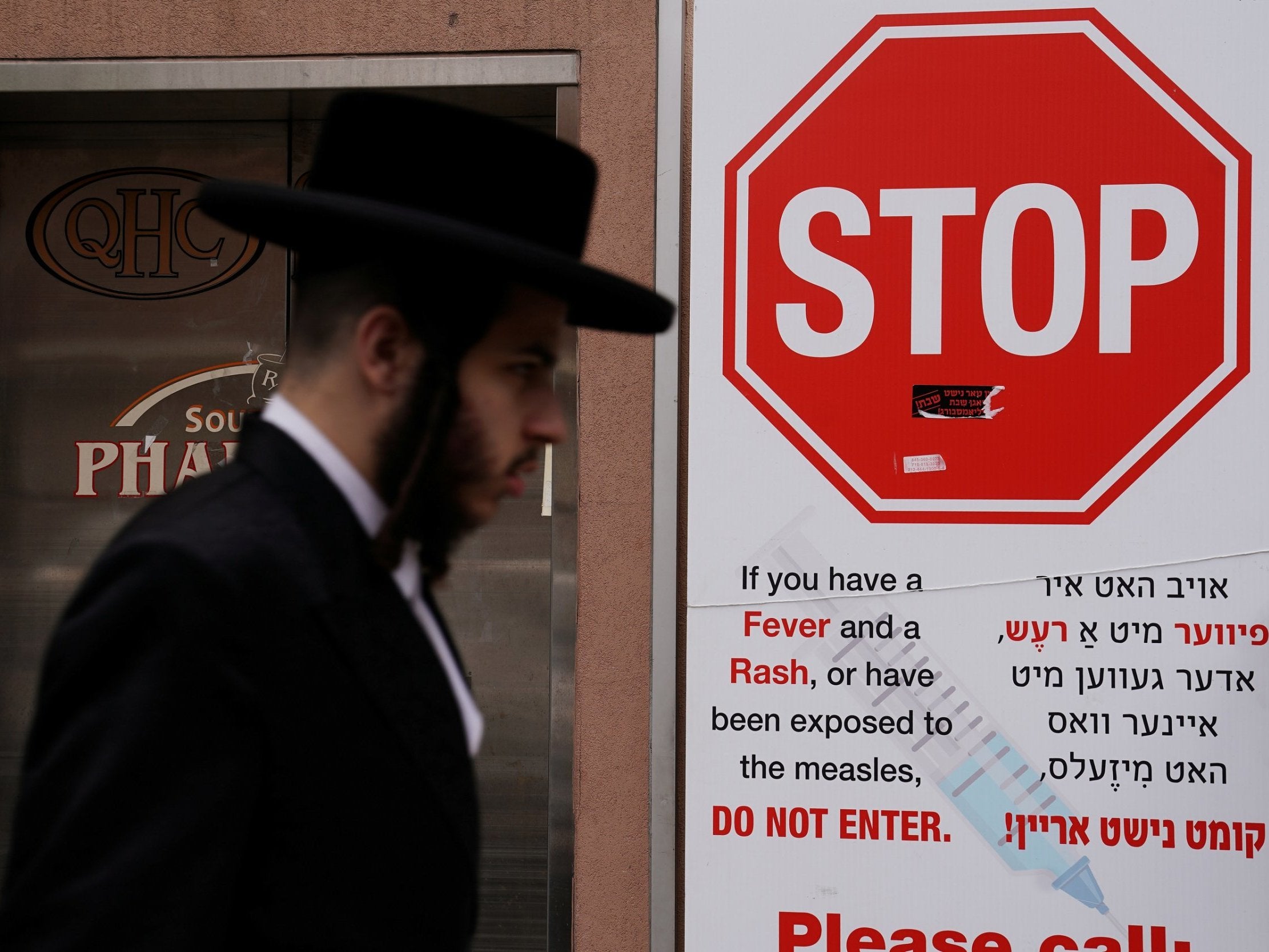 There has been an unusual outbreak of measles among Jews in New York