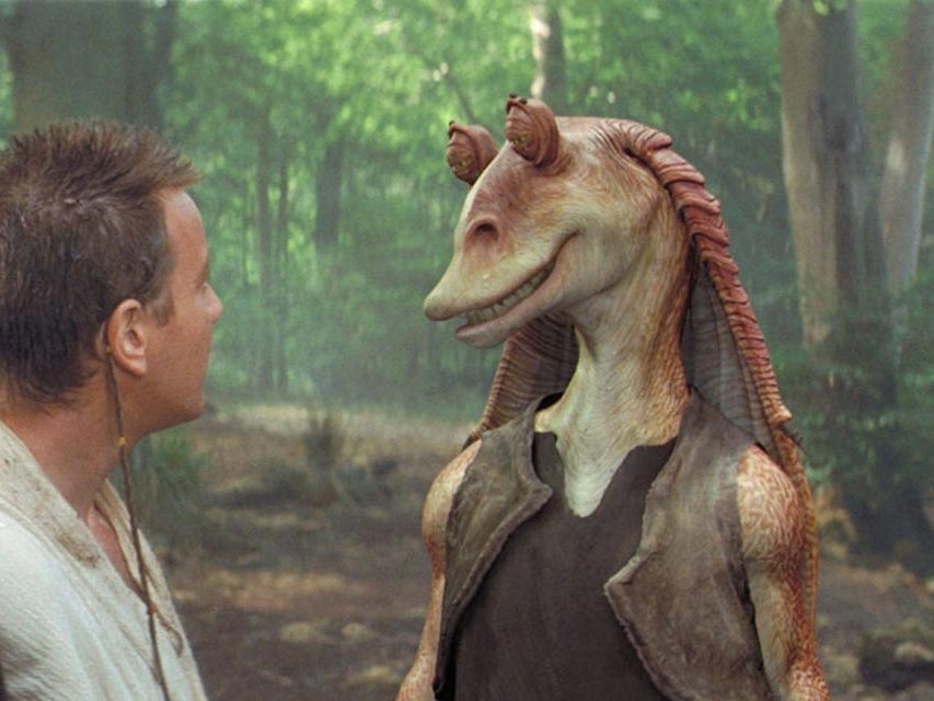 The Jar Jar Binks character drew accusations of racism