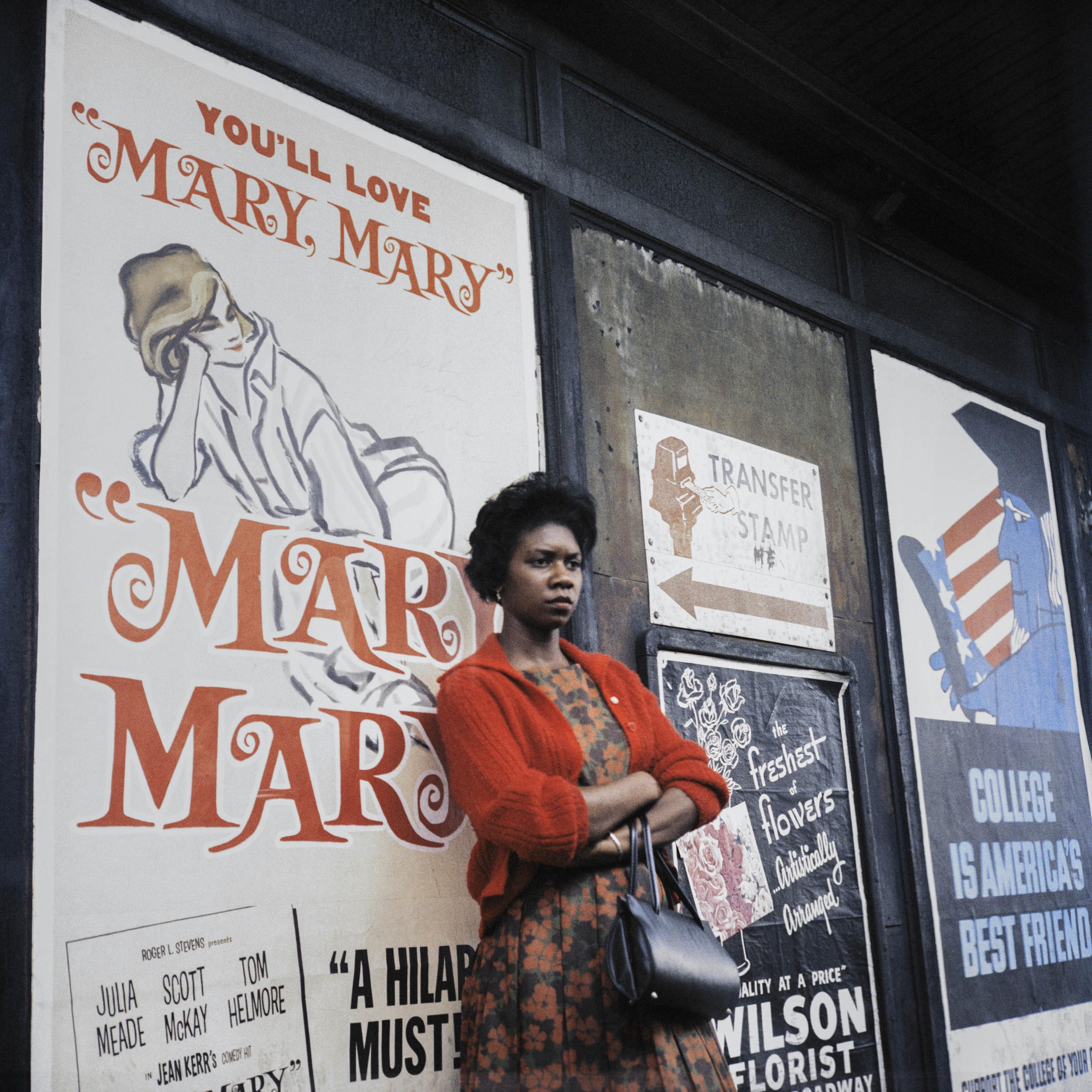 One of the photos from the presentation of work by the enigmatic American street photography artist (Vivian Maier )