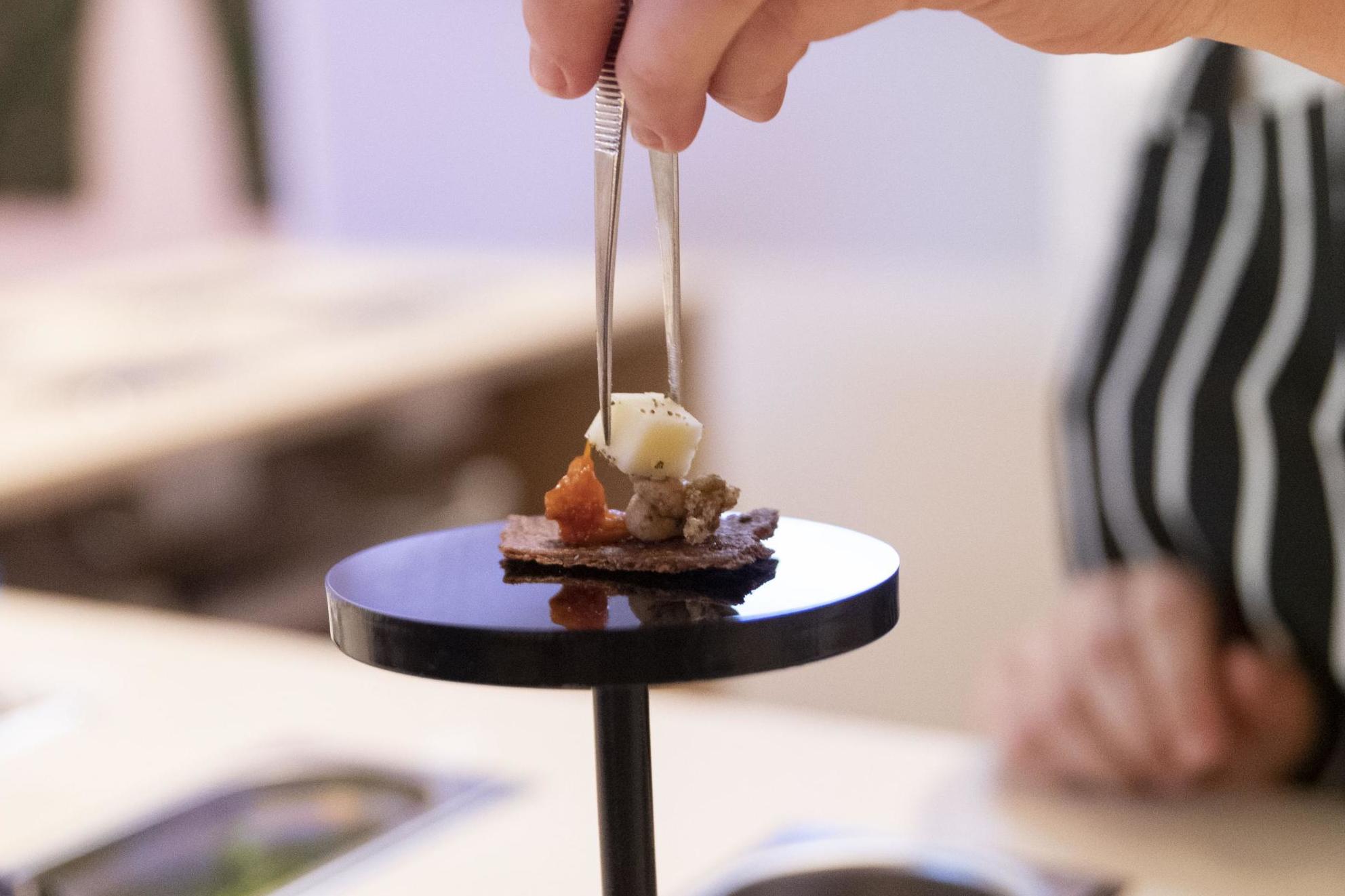 Center for Genomic Gastronomy, LOCI Food Lab. Installation image at FOOD Bigger than the Plate at V&amp;A (c) the artist. Photo Victoria and Albert Museum, London (V&amp;amp;A Press Office)