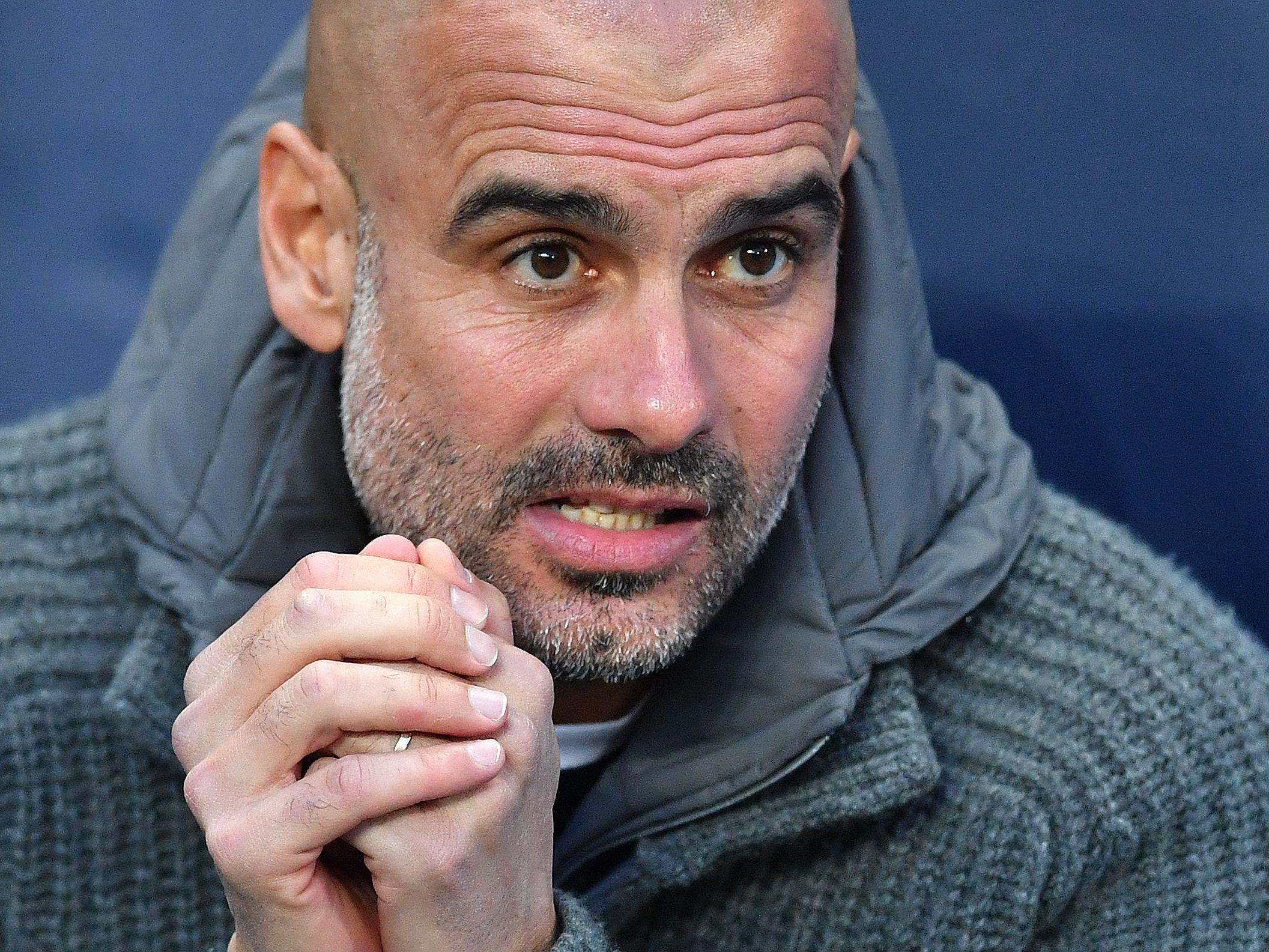 Pep Guardiola, manager of Manchester City