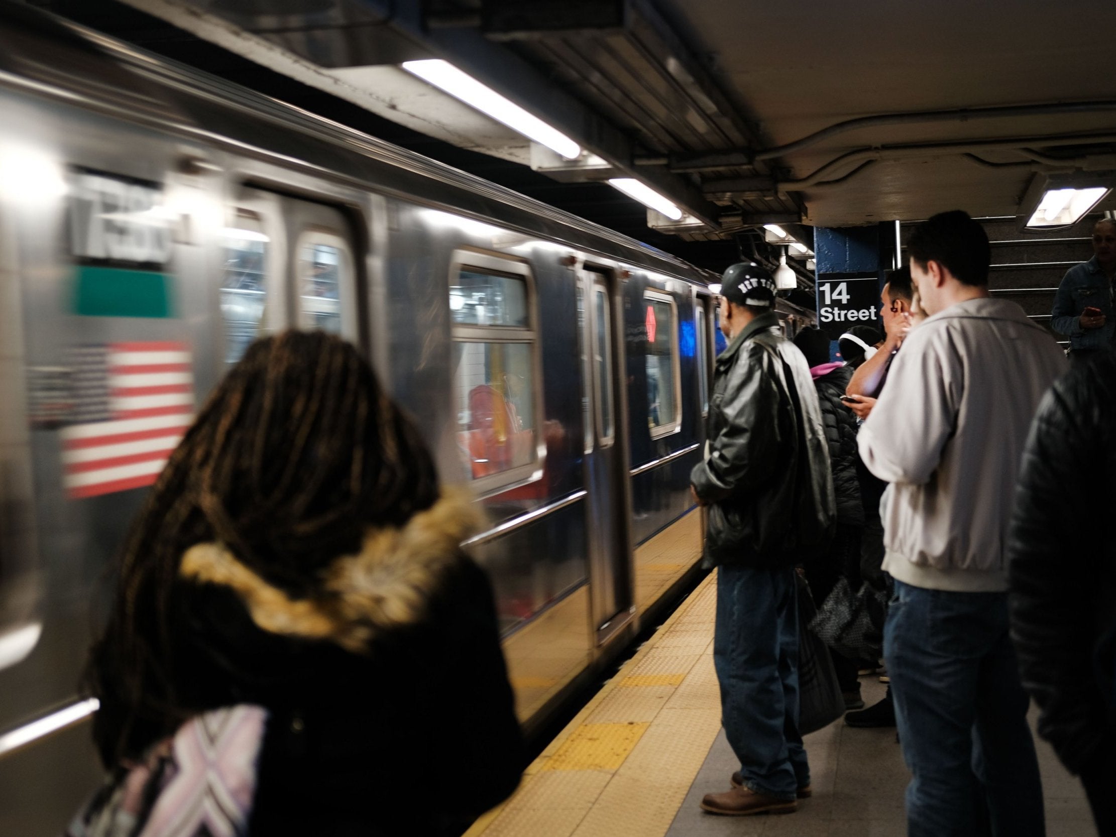 Two people were stabbed in a subway station and taken to hospital on Christmas Eve (file image)