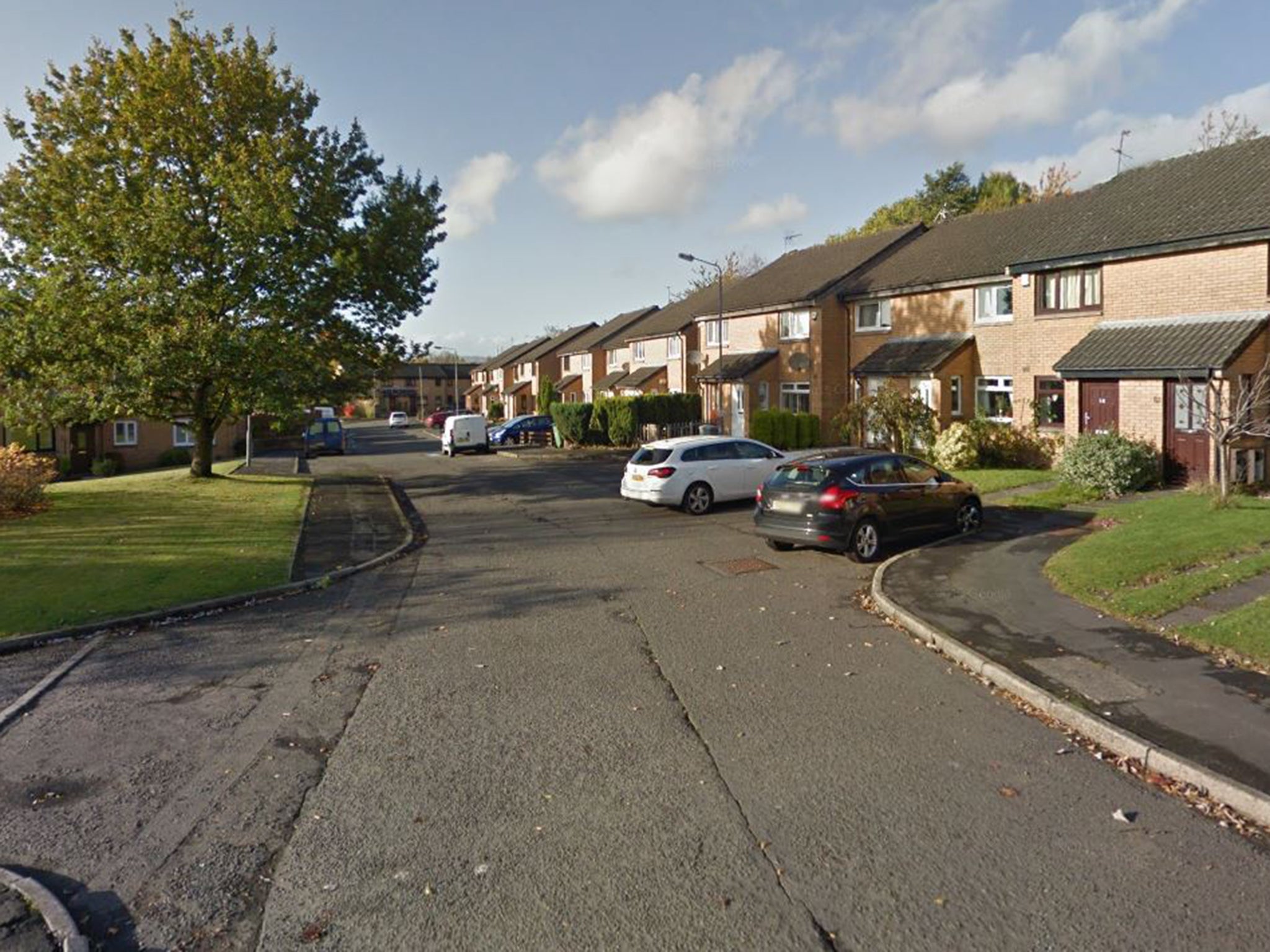 The accident happened in Strathcona Gardens in Anniesland, Glasgow