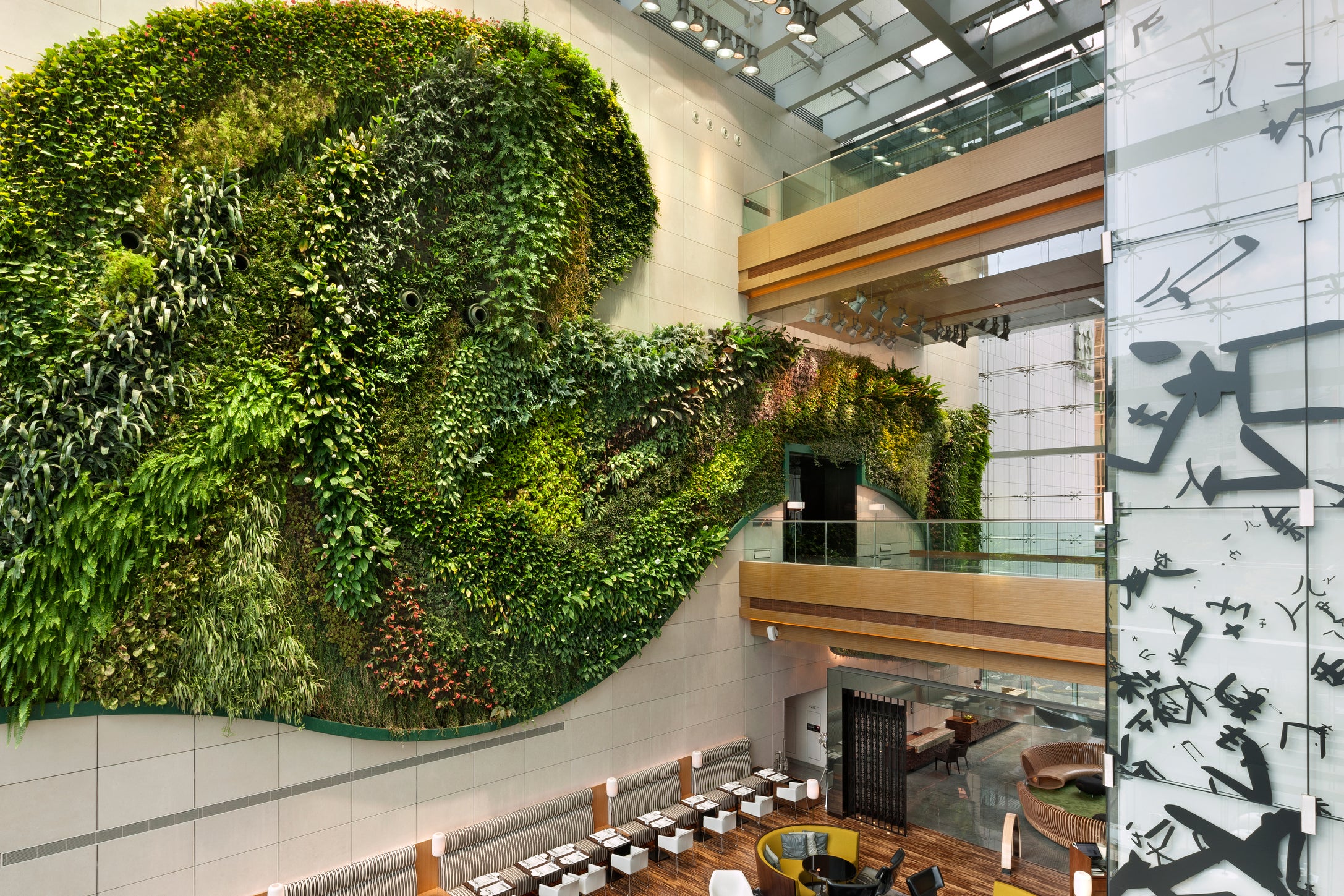 Hotel Icon features one of Asia's largest vertical gardens