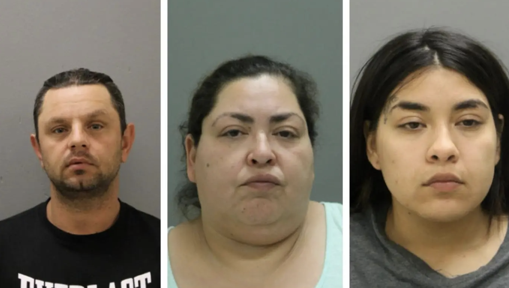 From L-R: Clarisa Figueroa’s boyfriend, Piotr Bobak, Clarisa Figueroa, and Desiree Figueroa, 29