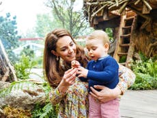 Prince Louis takes first public steps in new photos