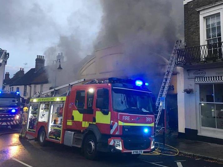 The rodent-related blaze spread to a neighbouring pub and restaurant