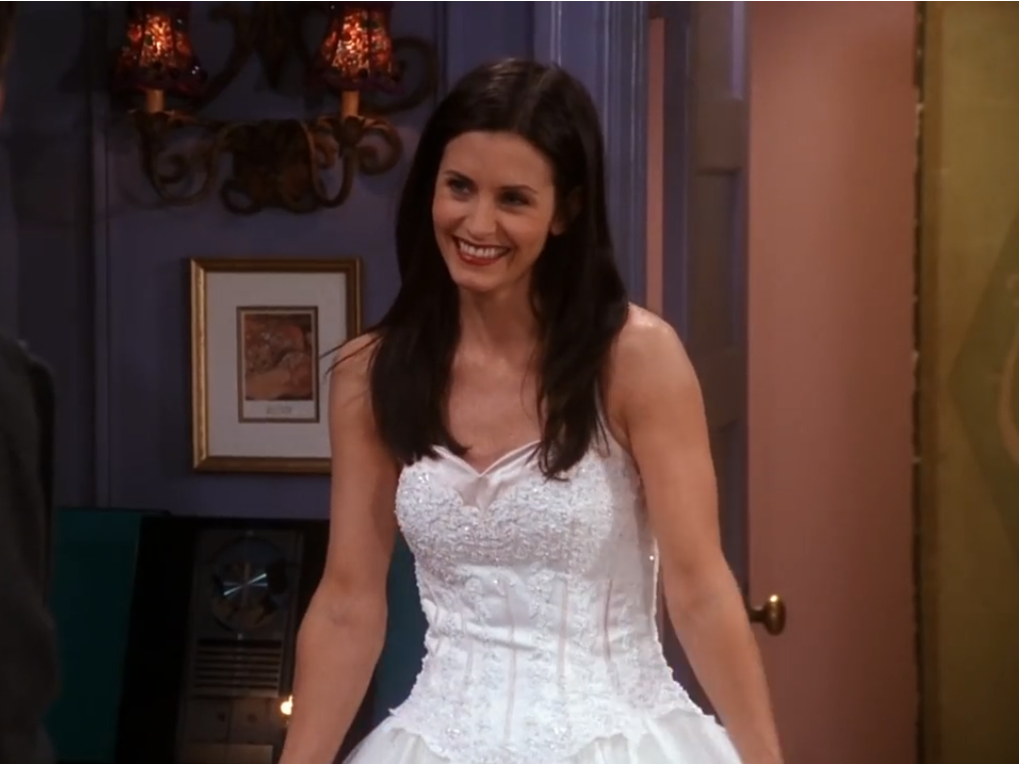 Courtney Cox in 'Friends: The One With The Cheap Wedding Dress'