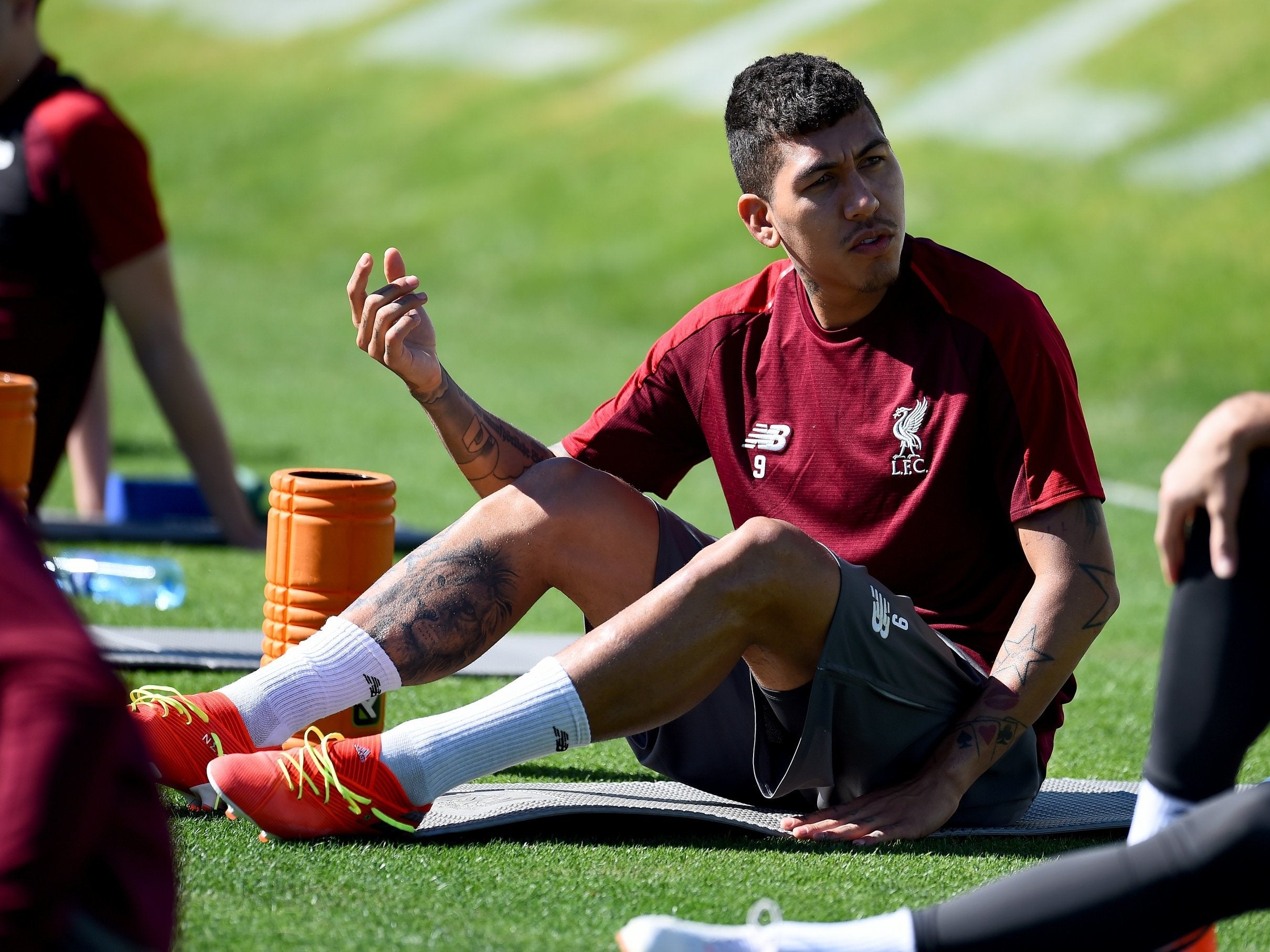 Firmino is back training with Liverpool