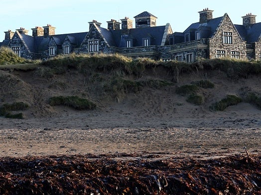 Coastal erosion at Trump Doonbeg