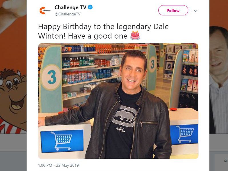 Challenge TV wished the beloved presenter a happy birthday more than a year after he died