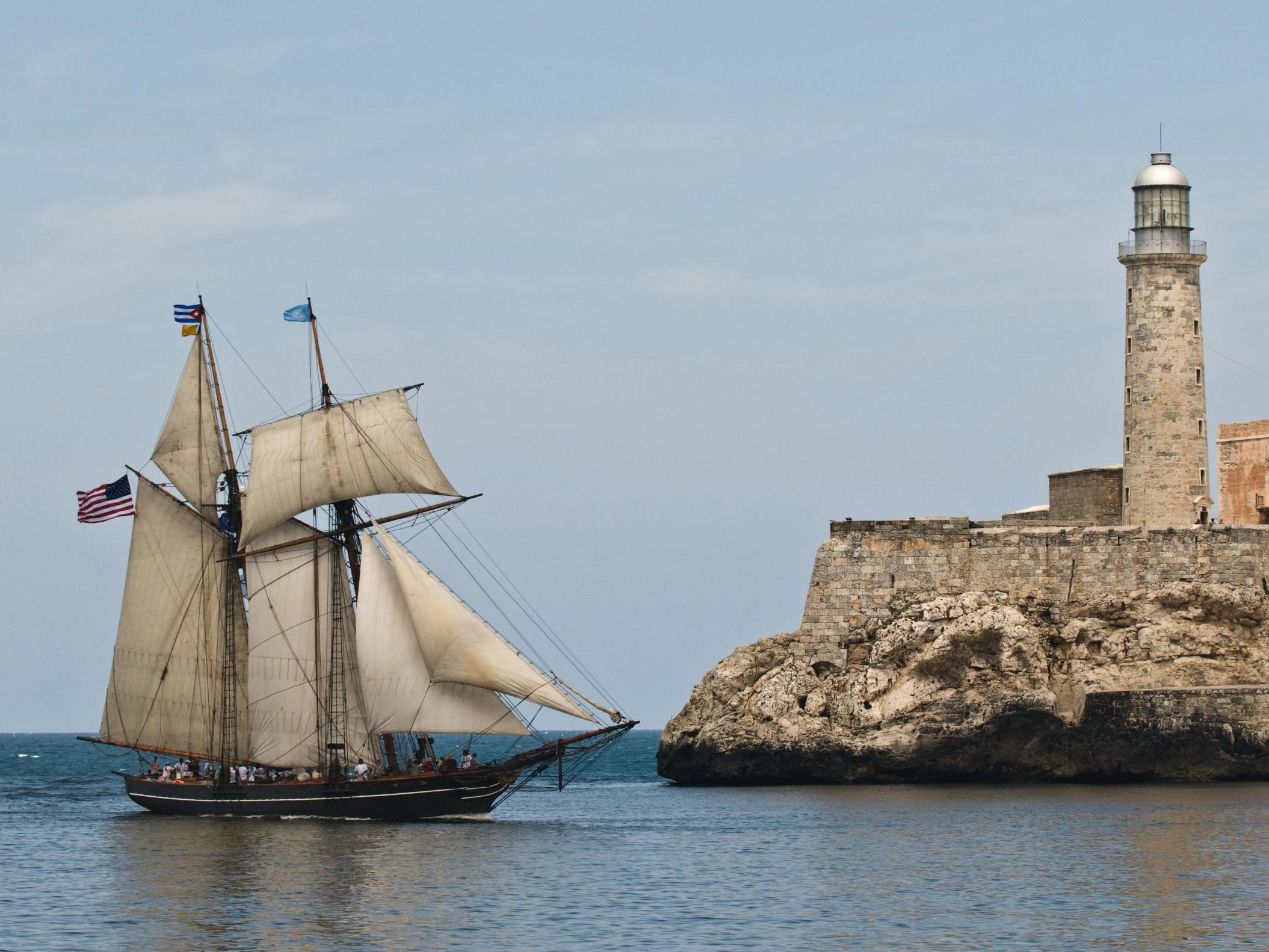 Clotilda, which looked similar to the slave vessel Amistad (replica pictured), has been discovered in Alabama