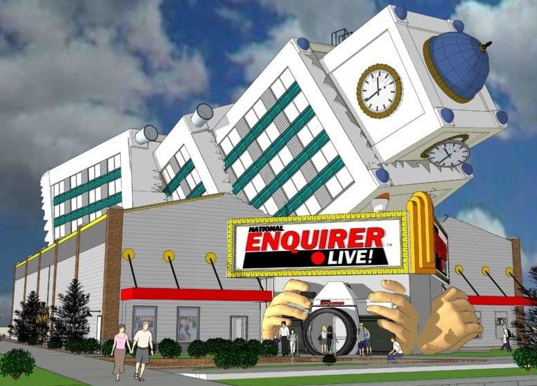 The theme park will explore stories that have been covered by the National Enquirer