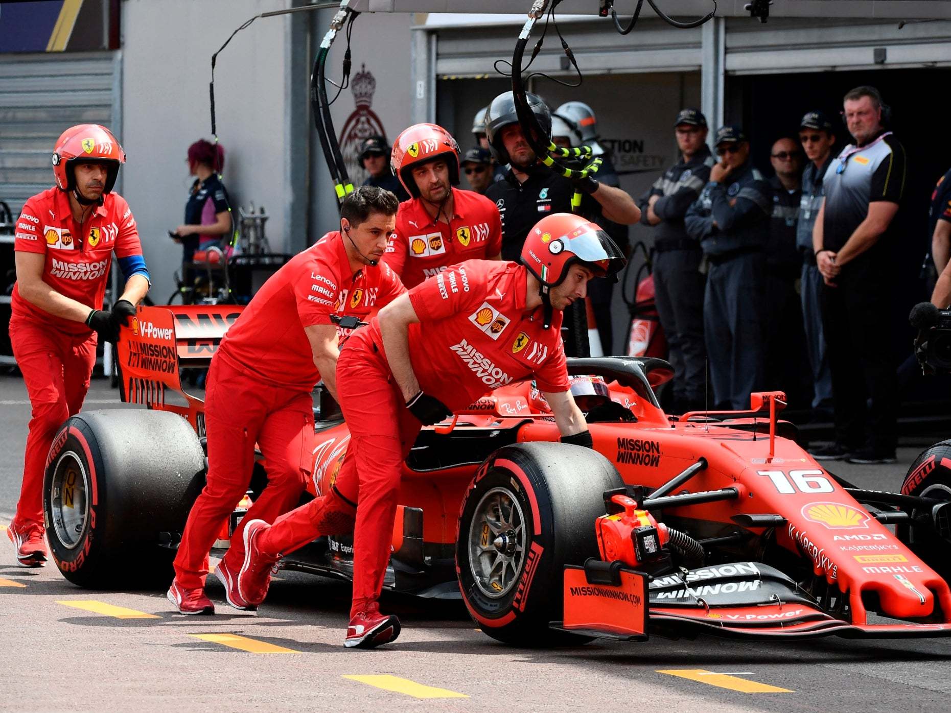 Ferrari’s Charles Leclerc suffered a disappointing qualifying