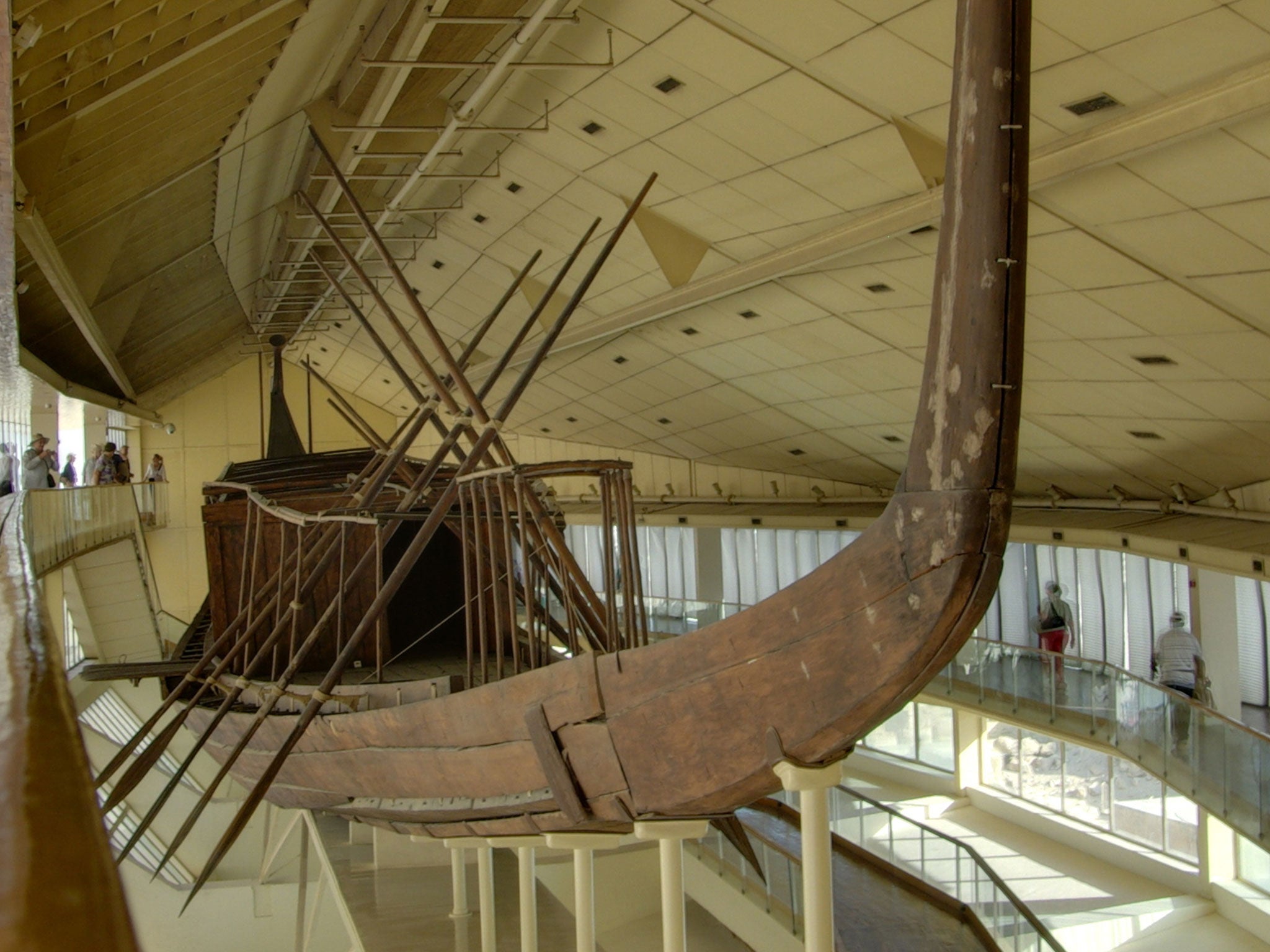 The Khufu Ship has been moved to the museum