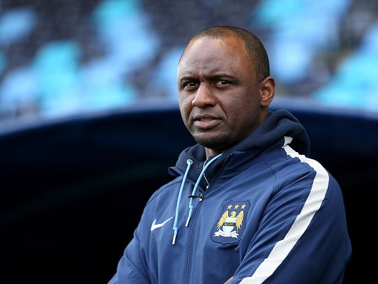 Vieira managed the elite development squad at Manchester City after retiring