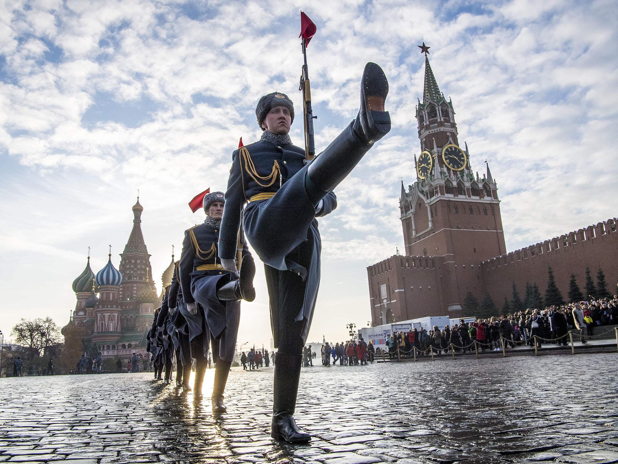 The Kremlin marched into a £33bn budget surplus last year