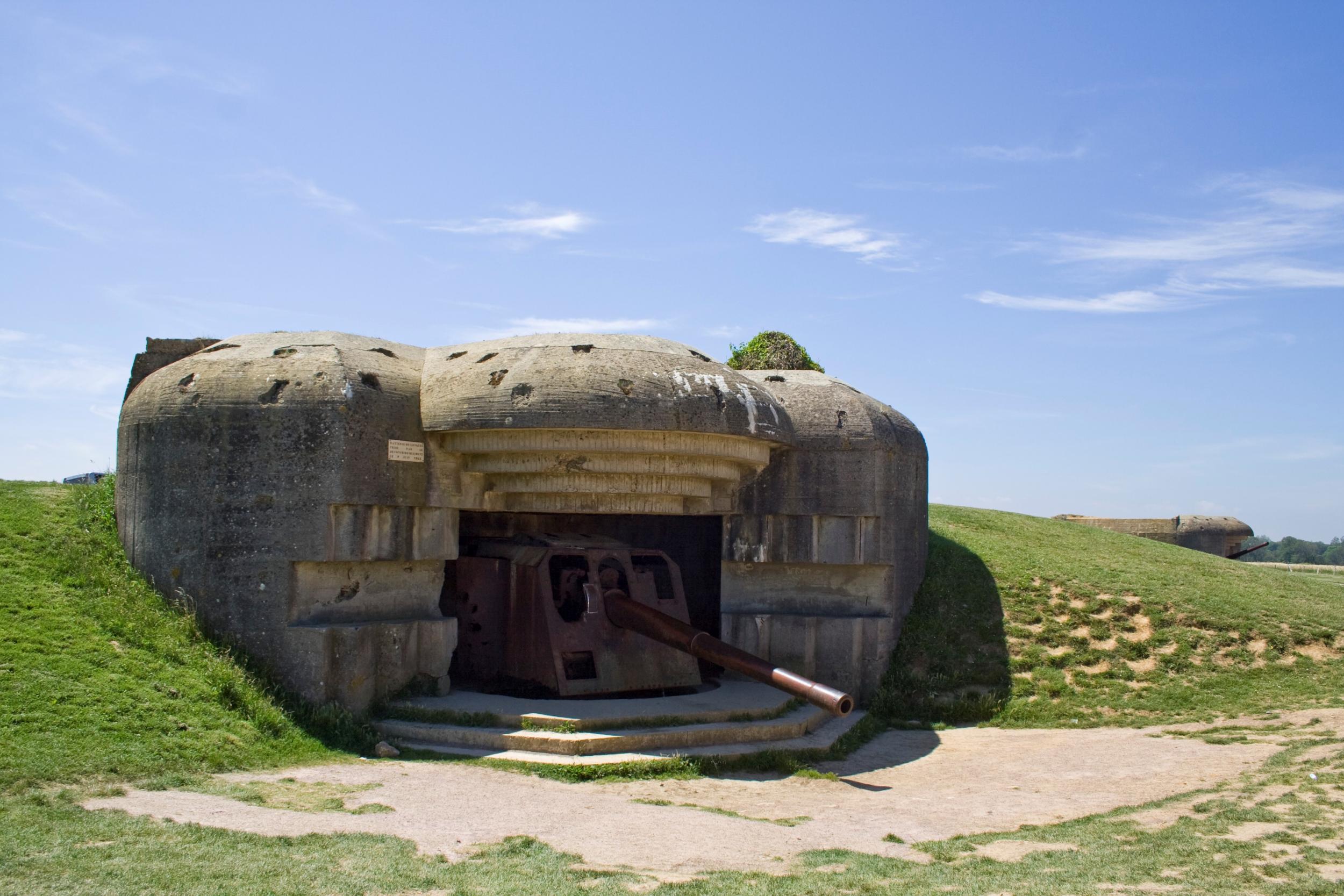 The German battery sits high between Gold and Omaha beaches (A Solter Normandy Tourism)