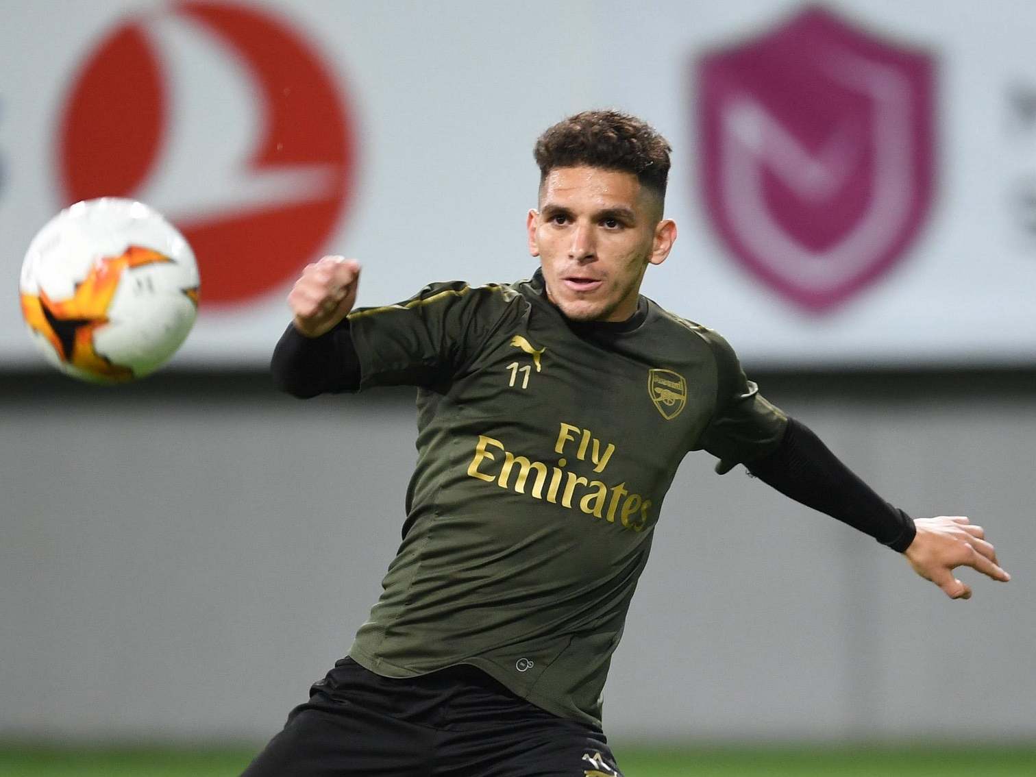 Lucas Torreira trains ahead of the Europa League final