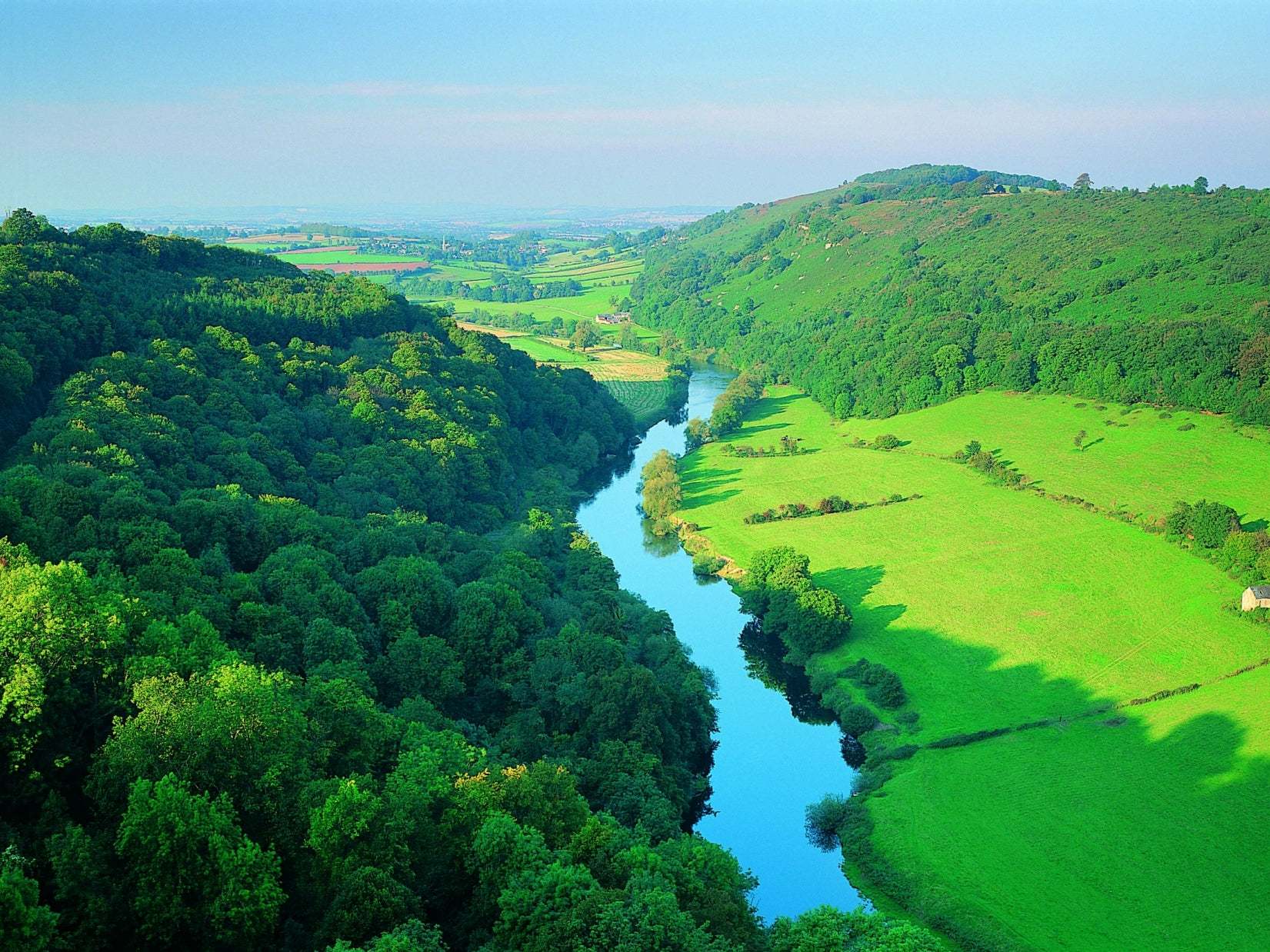 The River Wye flows through Herefordshire, which is more ‘feudal’ than neighbouring counties. Many big landowners ‘are the same as a hundred years ago’