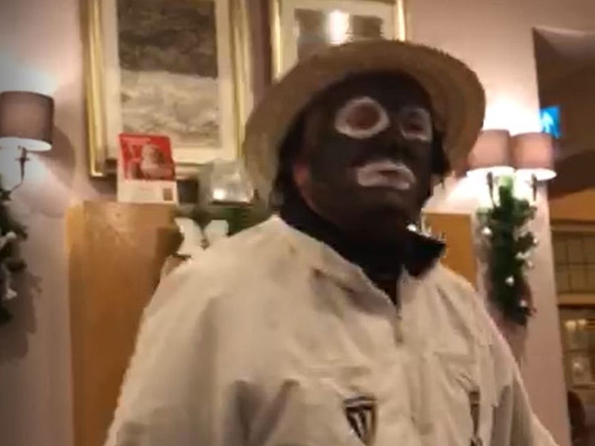 Handout photo issued by the Crown Prosecution Service of Brian Davies, who has successfully appealed against a conviction for racially harassing a black colleague after dressing up as a black and white minstrel