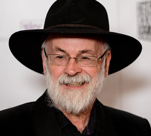 Pratchett died in 2015, aged 66. He had early-onset Alzheimer’s