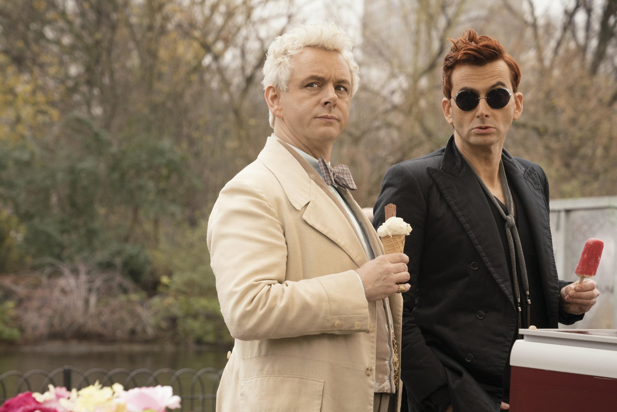 Michael Sheen and David Tennant in ‘Good Omens’