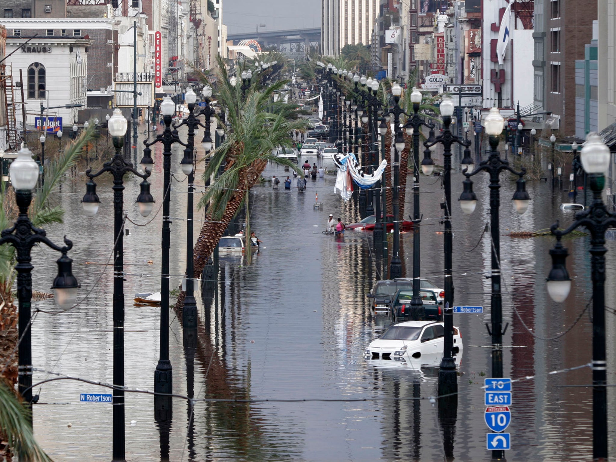 Hurricane Katrina caused the deaths of nearly 2,000 people and created $125bn worth of damage