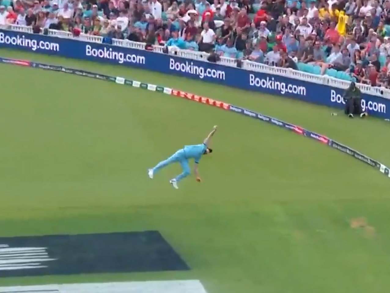 Ben Stokes took one of the best catches seen from an England player