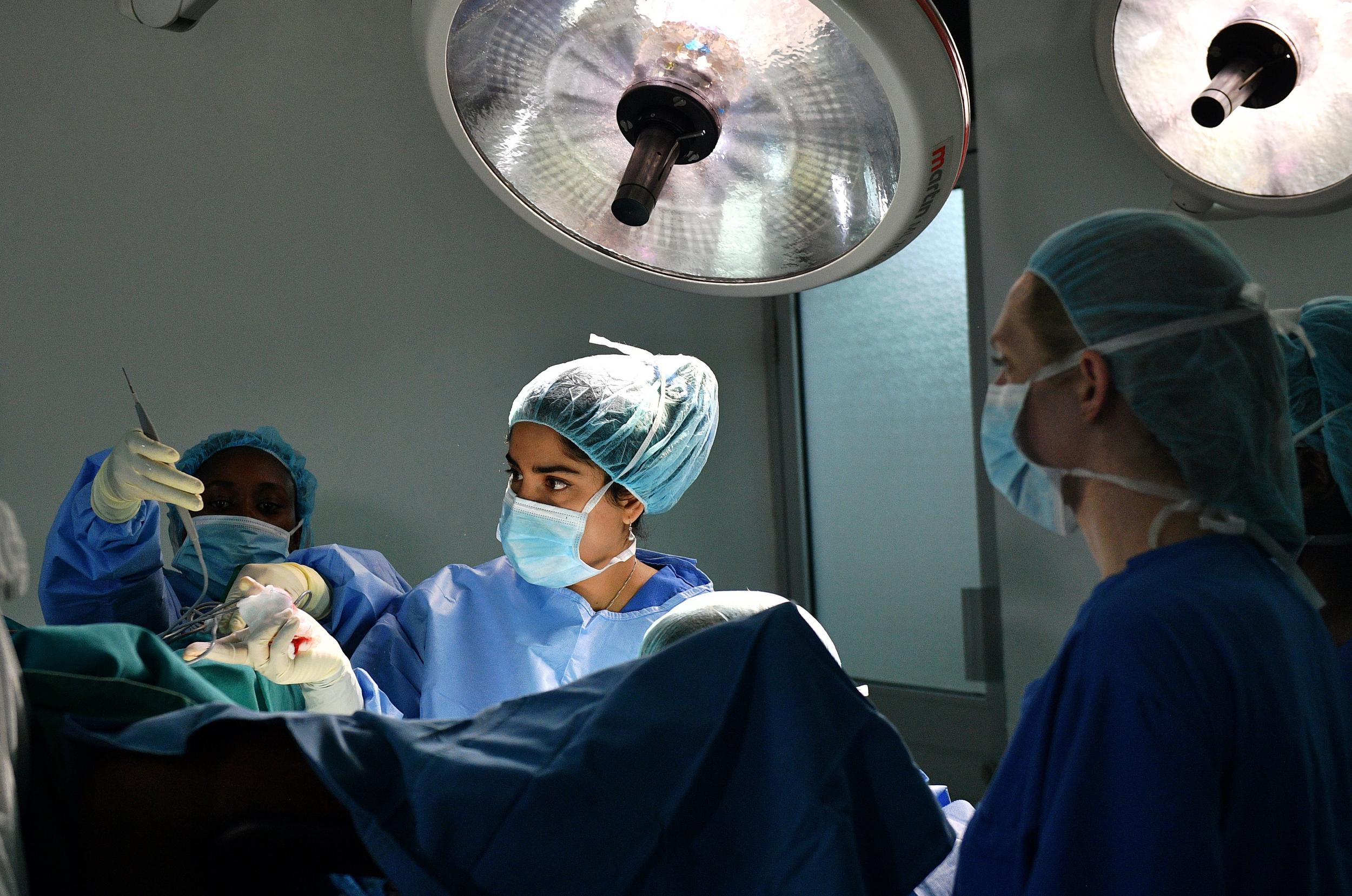 Surgeons at work in Nairobi – a 2013 Unicef report said up to a quarter of Kenyan women are subjected to FGM